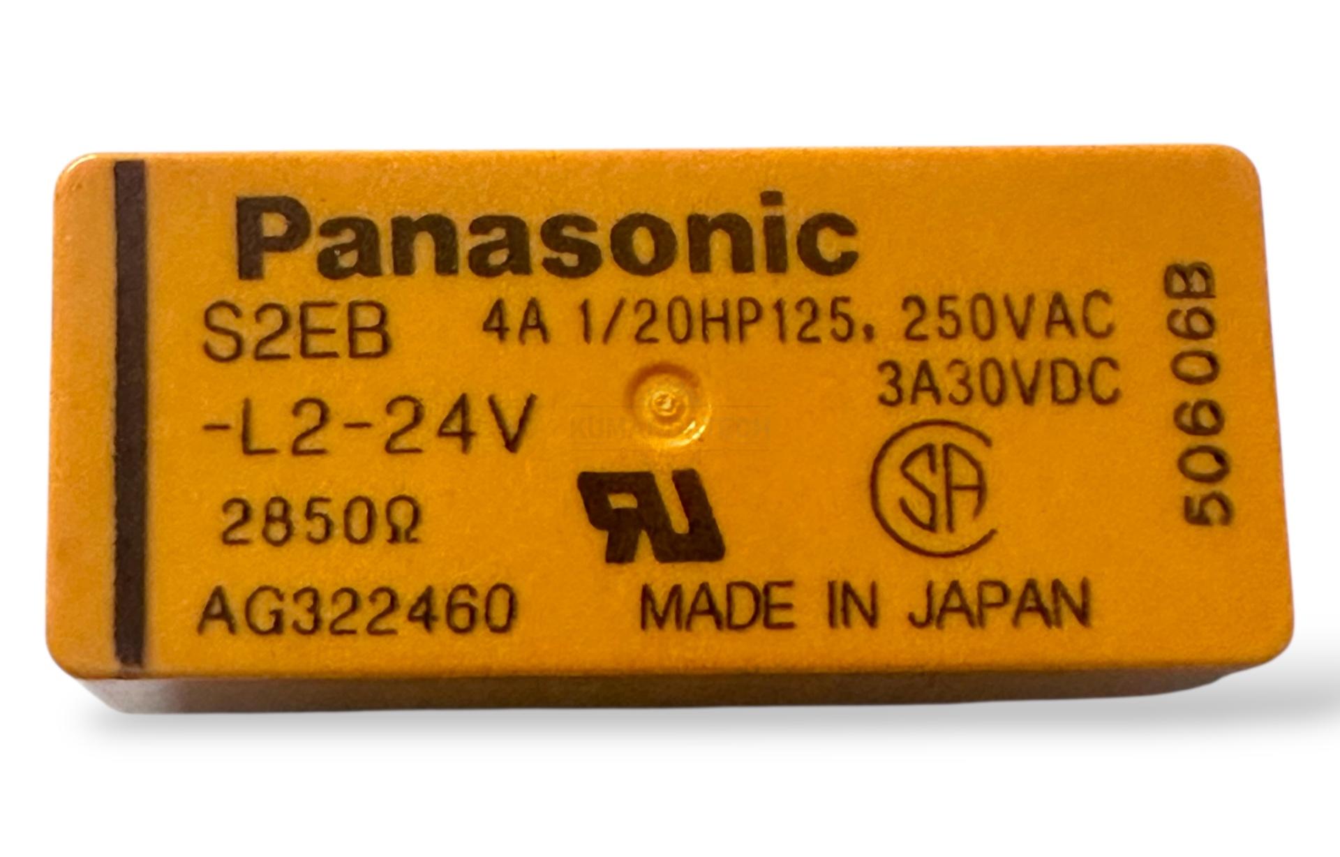 Panasonic S2EB-L2-24V Röle | 24V Endüstriyel Kontrol Rölesi