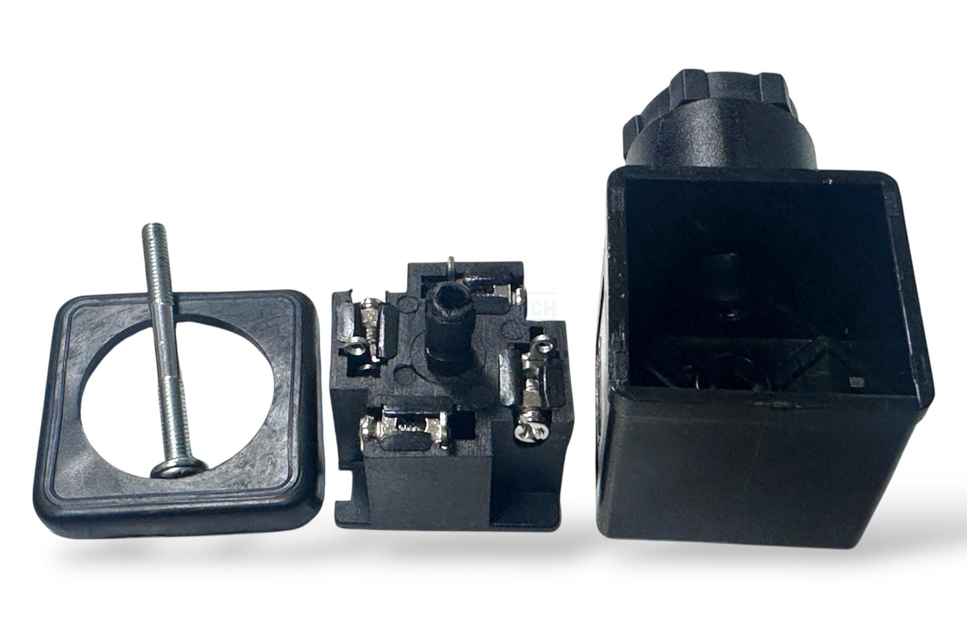 Sanvalve Standart 4Pin, 4 Bağlantılı Siyah Işıksız Valf Bobin Soketi | Endüstriyel Bağlantı Elemanı - Image 15