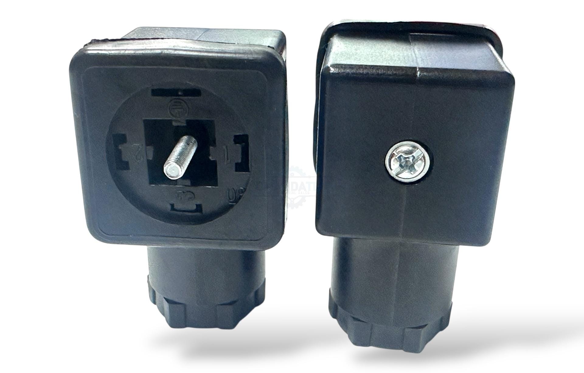 Sanvalve Standart 4Pin, 4 Bağlantılı Siyah Işıksız Valf Bobin Soketi | Endüstriyel Bağlantı Elemanı