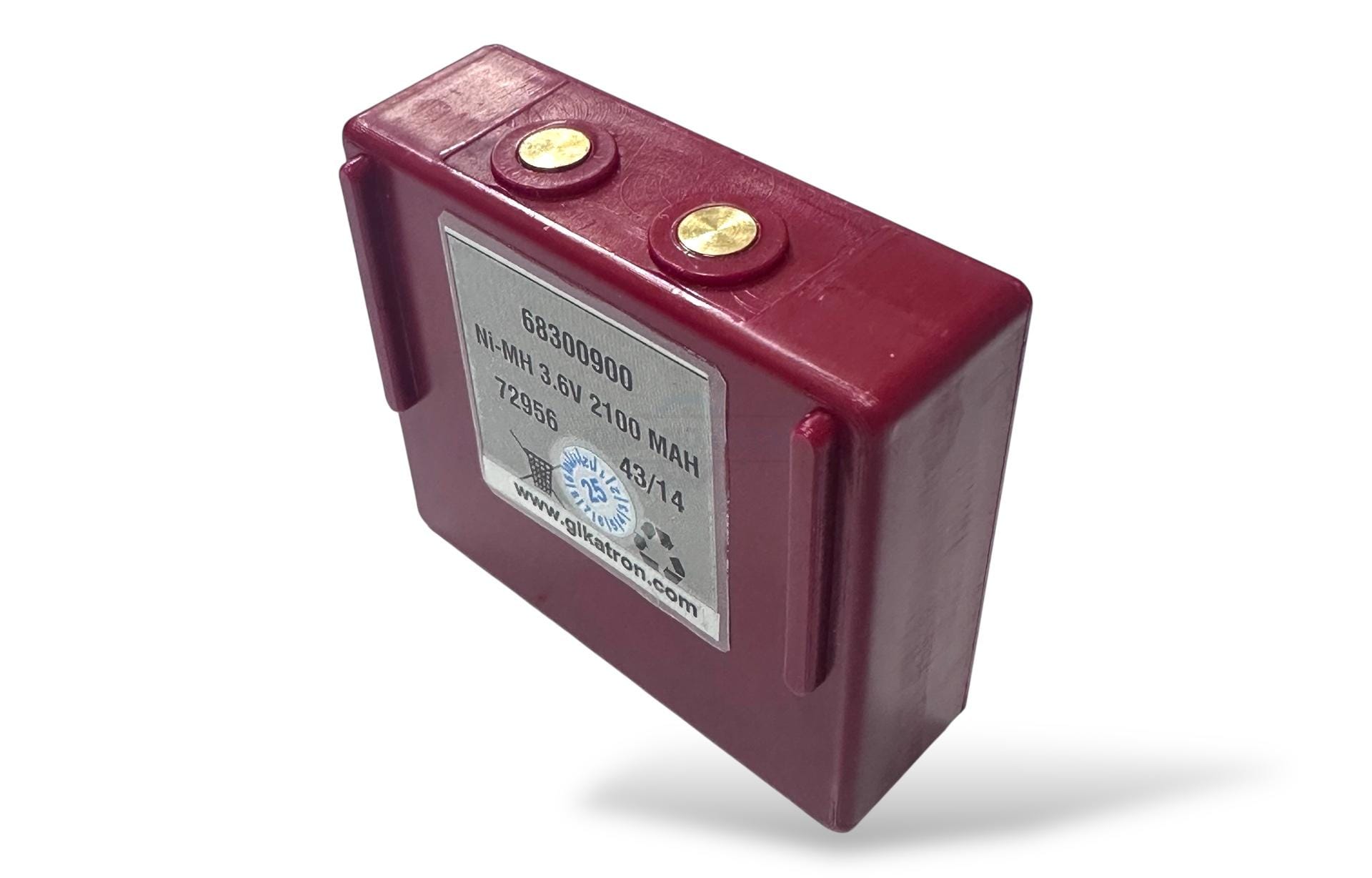 Gikatron Yerli Üretim Hetronic 3.6V 2100mAh NiMH Kırmızı Batarya - Görsel 3