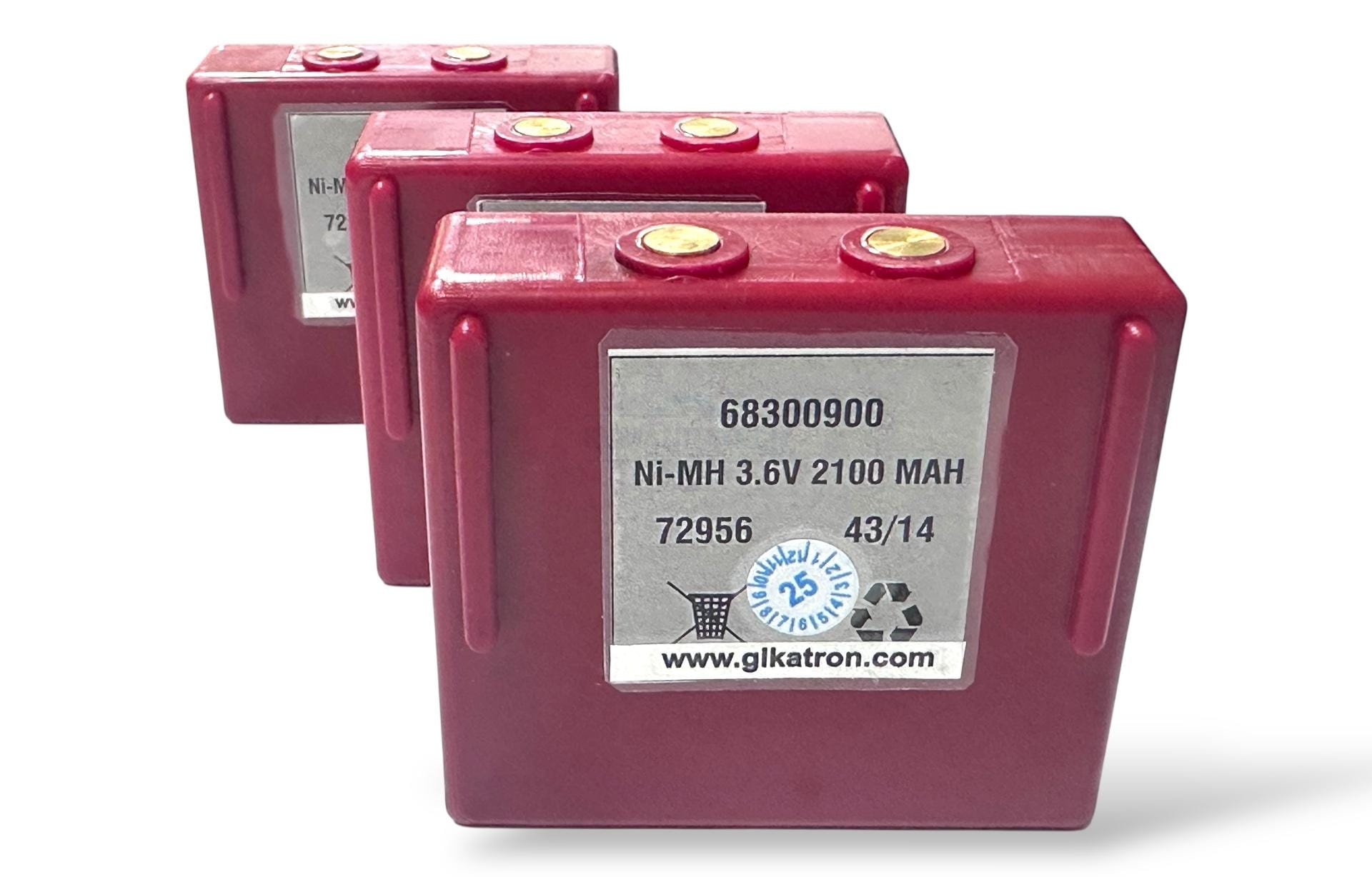 Gikatron Yerli Üretim Hetronic 3.6V 2100mAh NiMH Kırmızı Batarya - Görsel 10