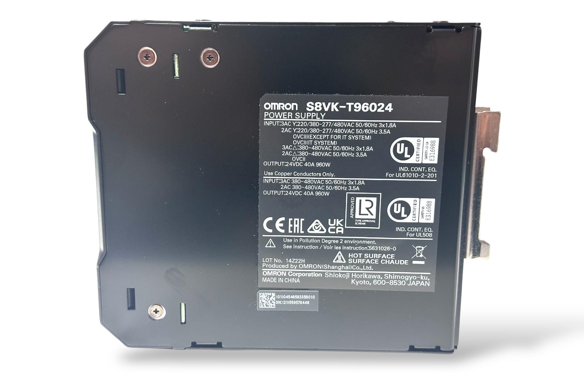 Omron S8VK-T96024 Trifaze 40A 24VDC Power Supply | Endüstriyel Güç Kaynağı - Image 10