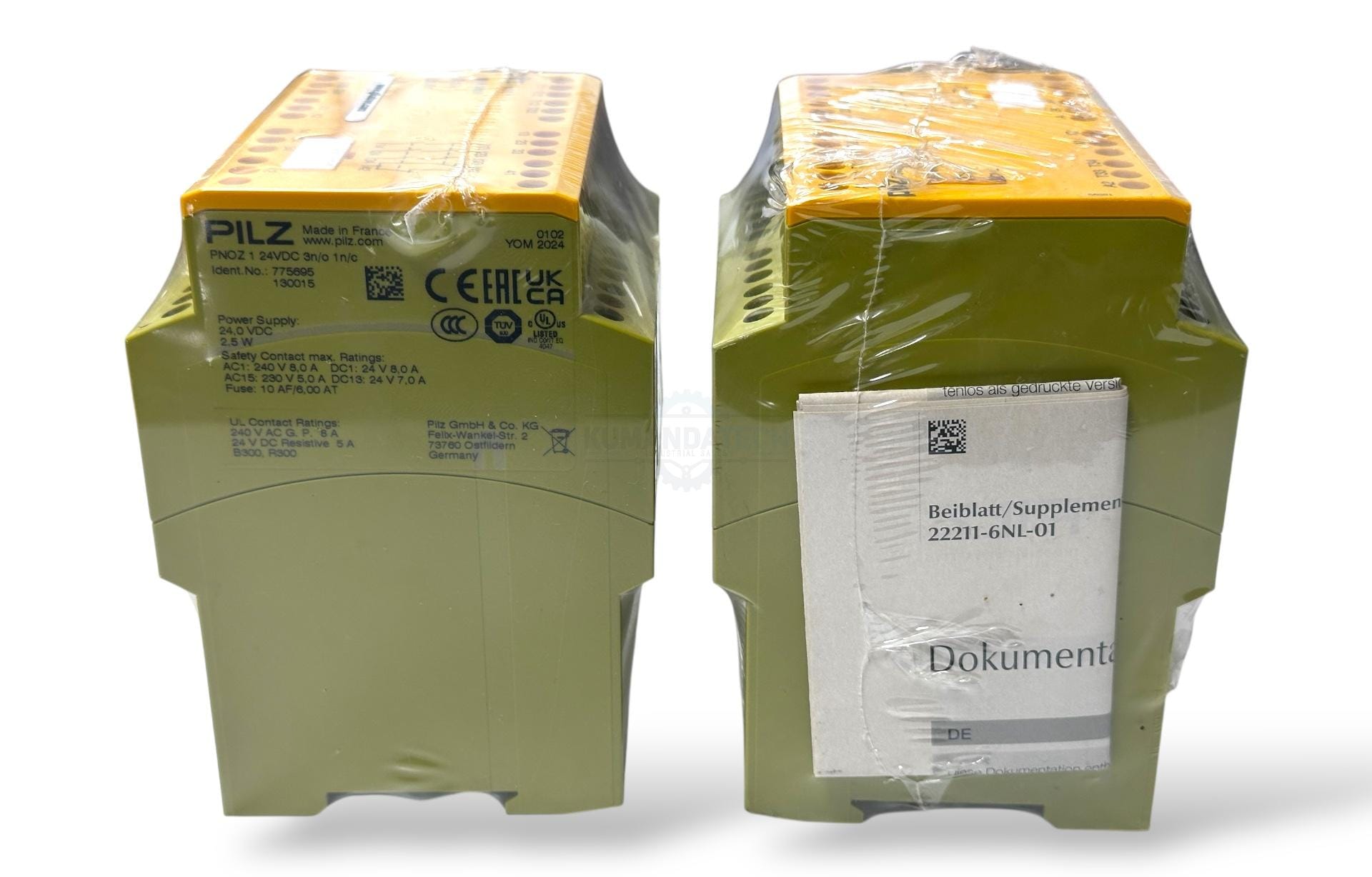 Pilz PNOZ1 24VDC Art.No 775695 Acil Stop Güvenlik Rölesi - Image 8