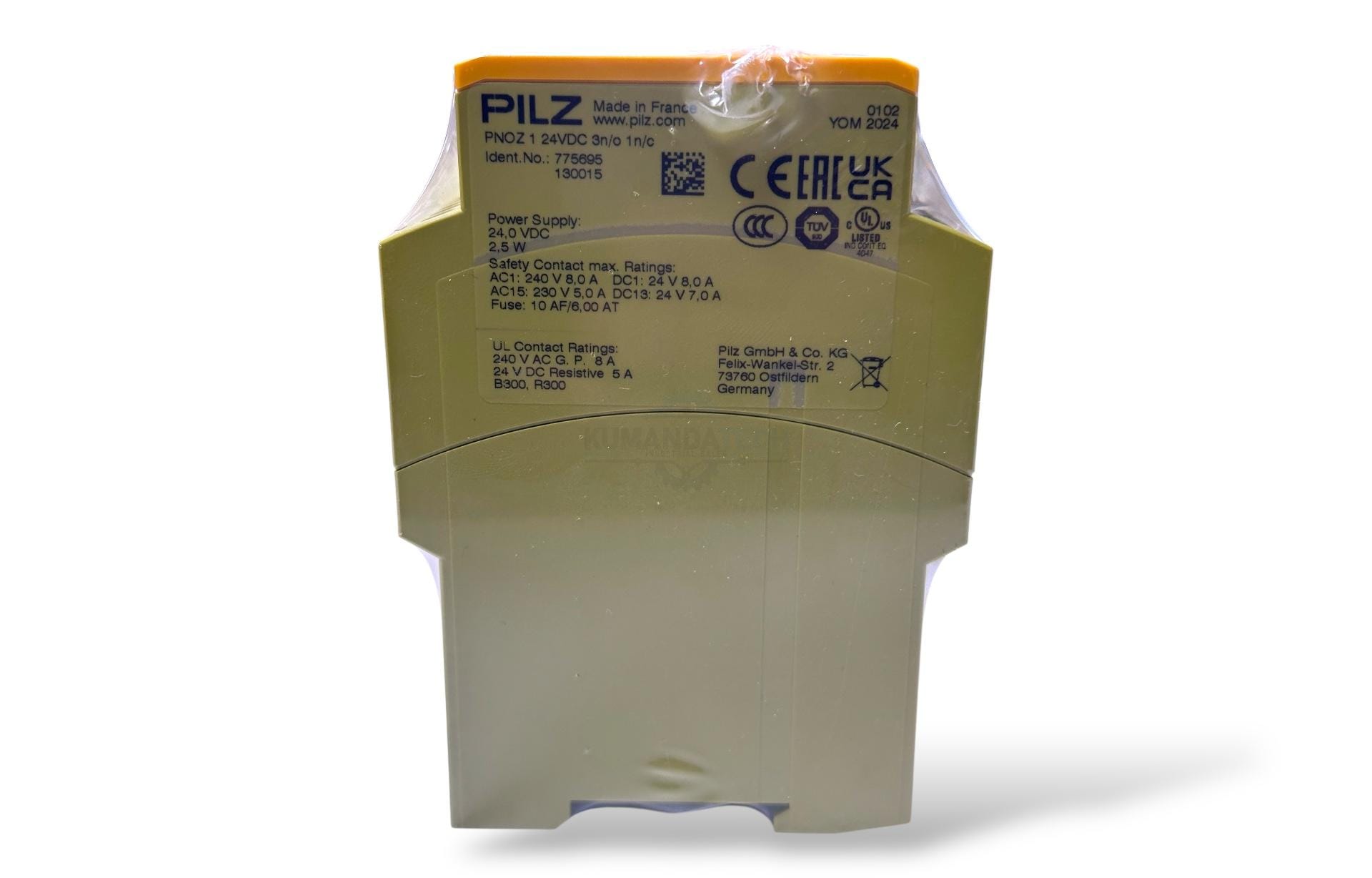 Pilz PNOZ1 24VDC Art.No 775695 Acil Stop Güvenlik Rölesi - Image 4