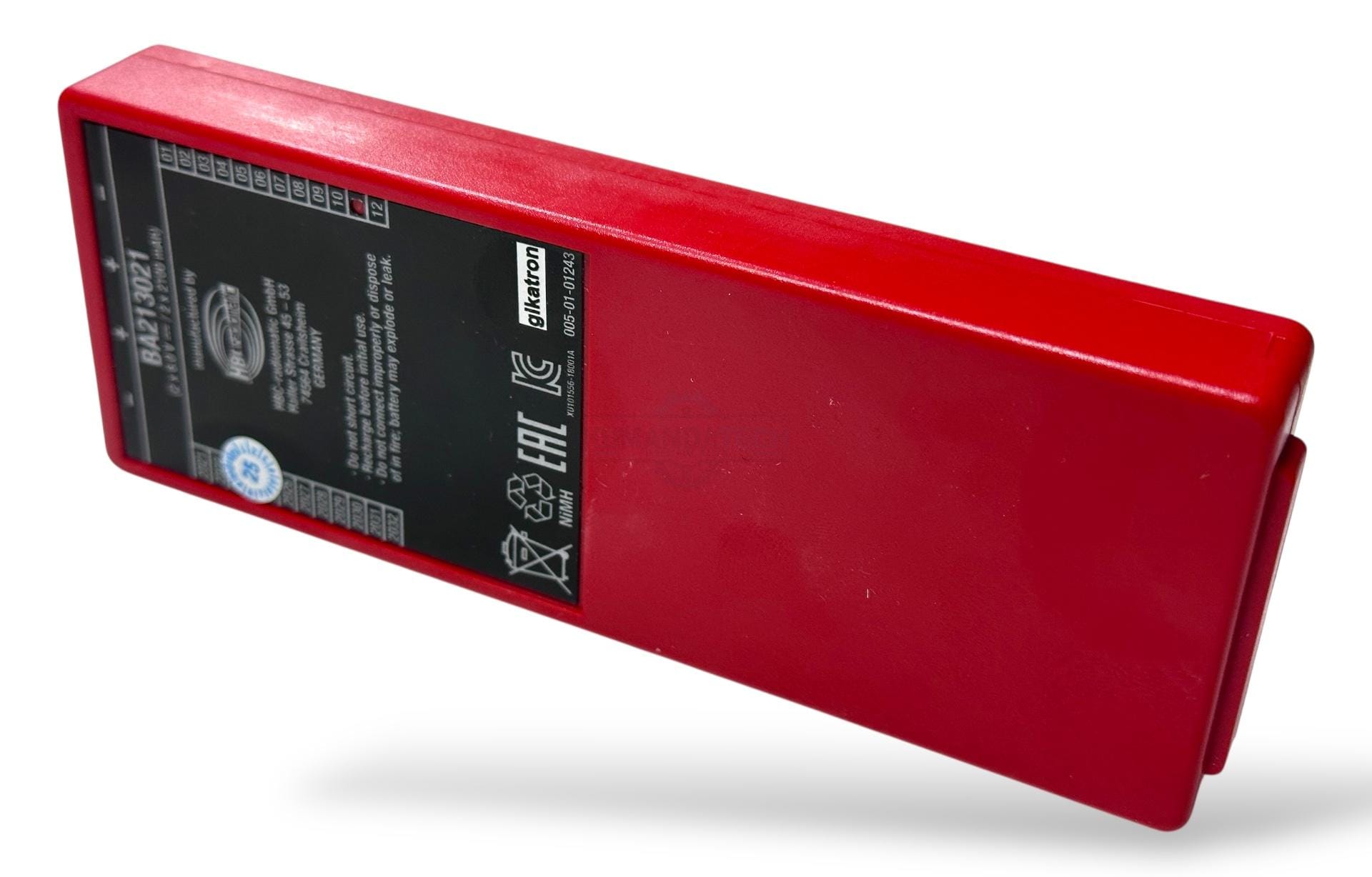 HBC Radiomatic Putzmeister BA213021 2x6V-2x2100mAh Kırmızı Uzun Batarya - Görsel 2