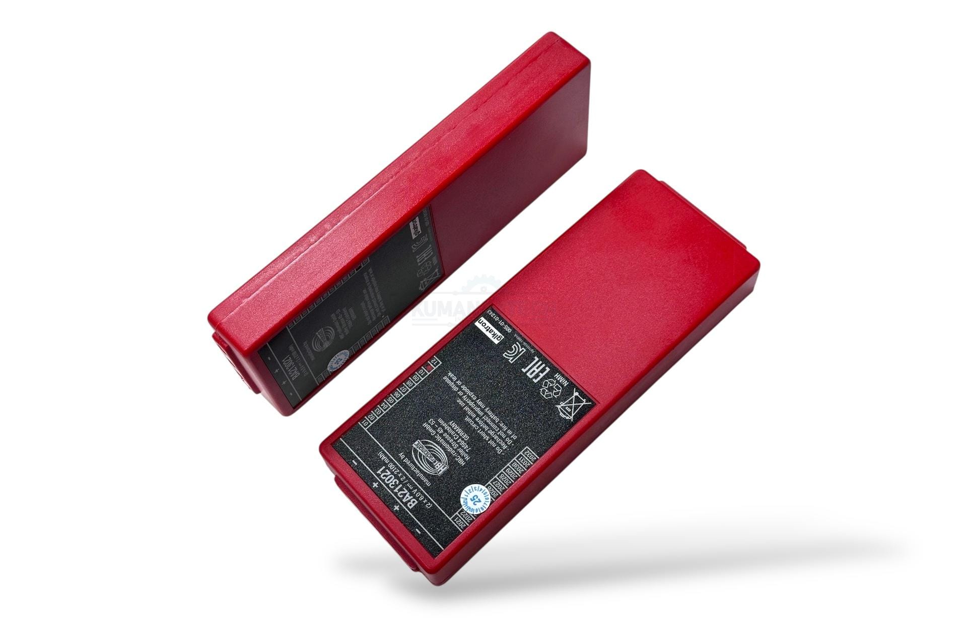 HBC Radiomatic Putzmeister BA213021 2x6V-2x2100mAh Kırmızı Uzun Batarya - Görsel 13