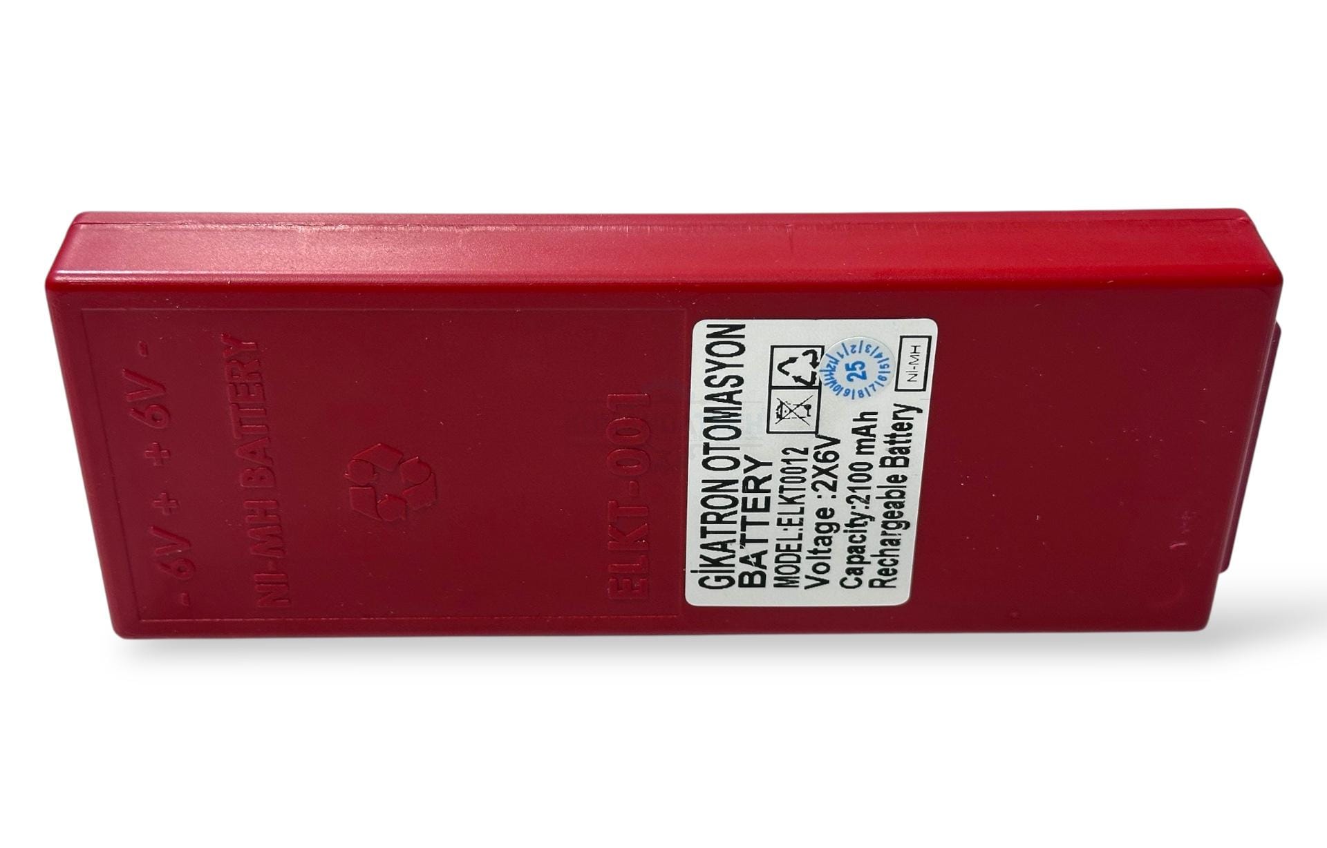 Gikatron Yerli Üretim Hbc Radiomatic Putzmeister BA213021 2x6V-2x2100mAh Kırmızı Uzun Batarya - Image 13