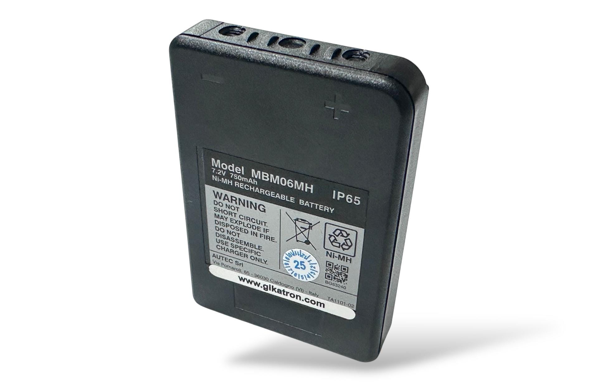 Autec MBM06MH 7.2V 750 mAh Siyah Şarjlı Batarya – Endüstriyel Kumanda Pili - Image 8