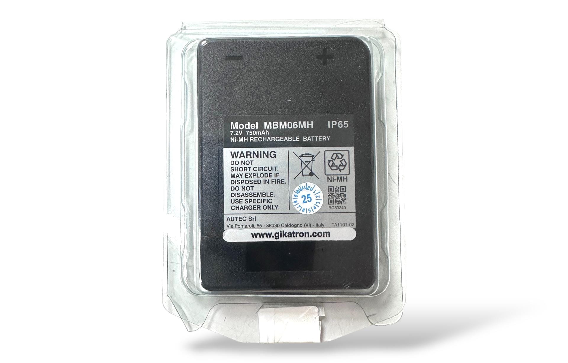 Autec MBM06MH 7.2V 750 mAh Siyah Şarjlı Batarya – Endüstriyel Kumanda Pili - Image 11