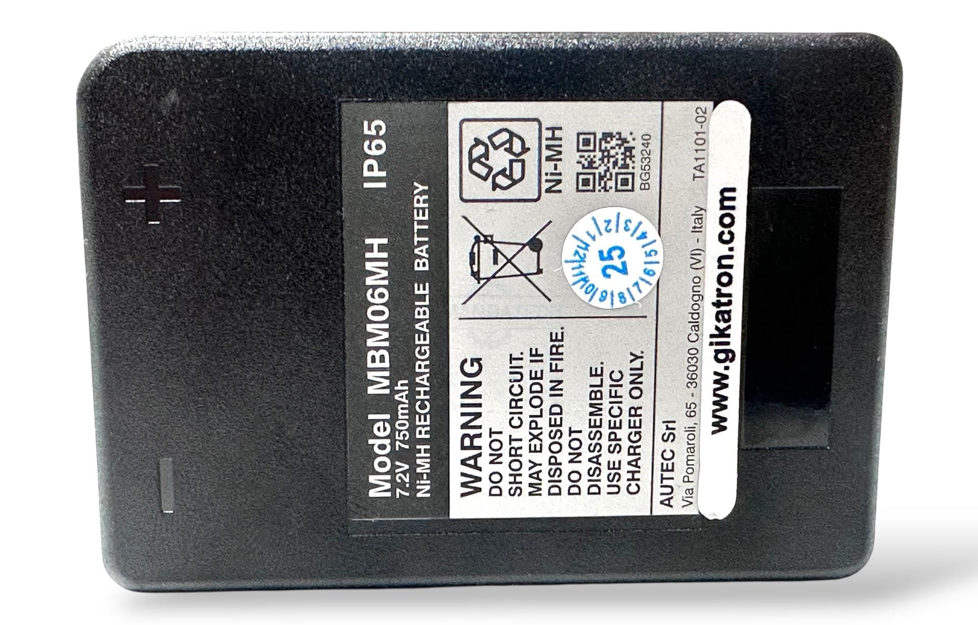 Autec MBM06MH 7.2V 750 mAh Siyah Şarjlı Batarya – Endüstriyel Kumanda Pili - Image 5