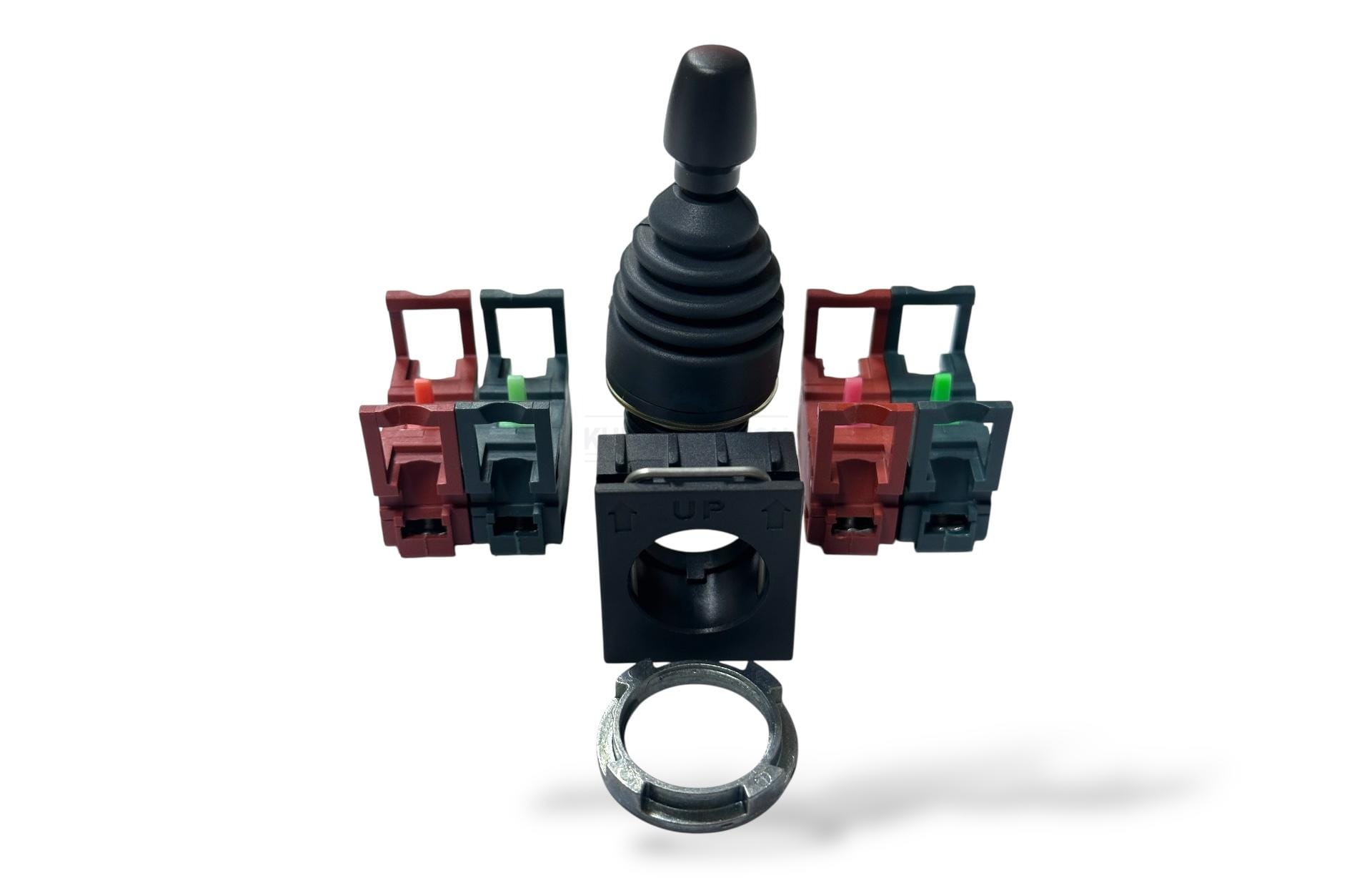 Elfin Çift Eksen On-Off 4 Yön Joystick – Endüstriyel Kumanda Anahtarı Ø30 mm - Görsel 2