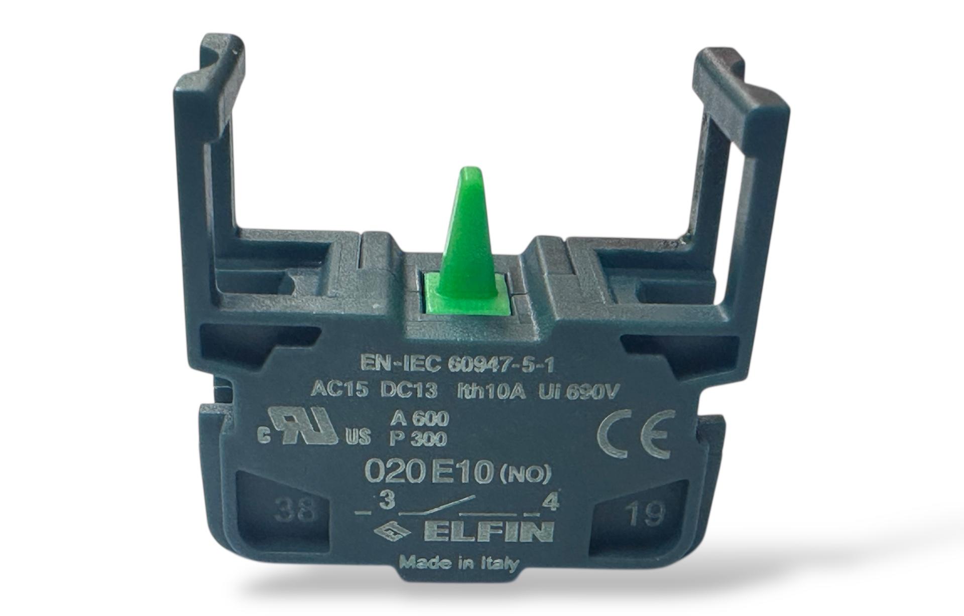 Elfin Joystik Start NO Kontak | Endüstriyel Makineler ve Vinçler İçin Dayanıklı Başlatma Butonu