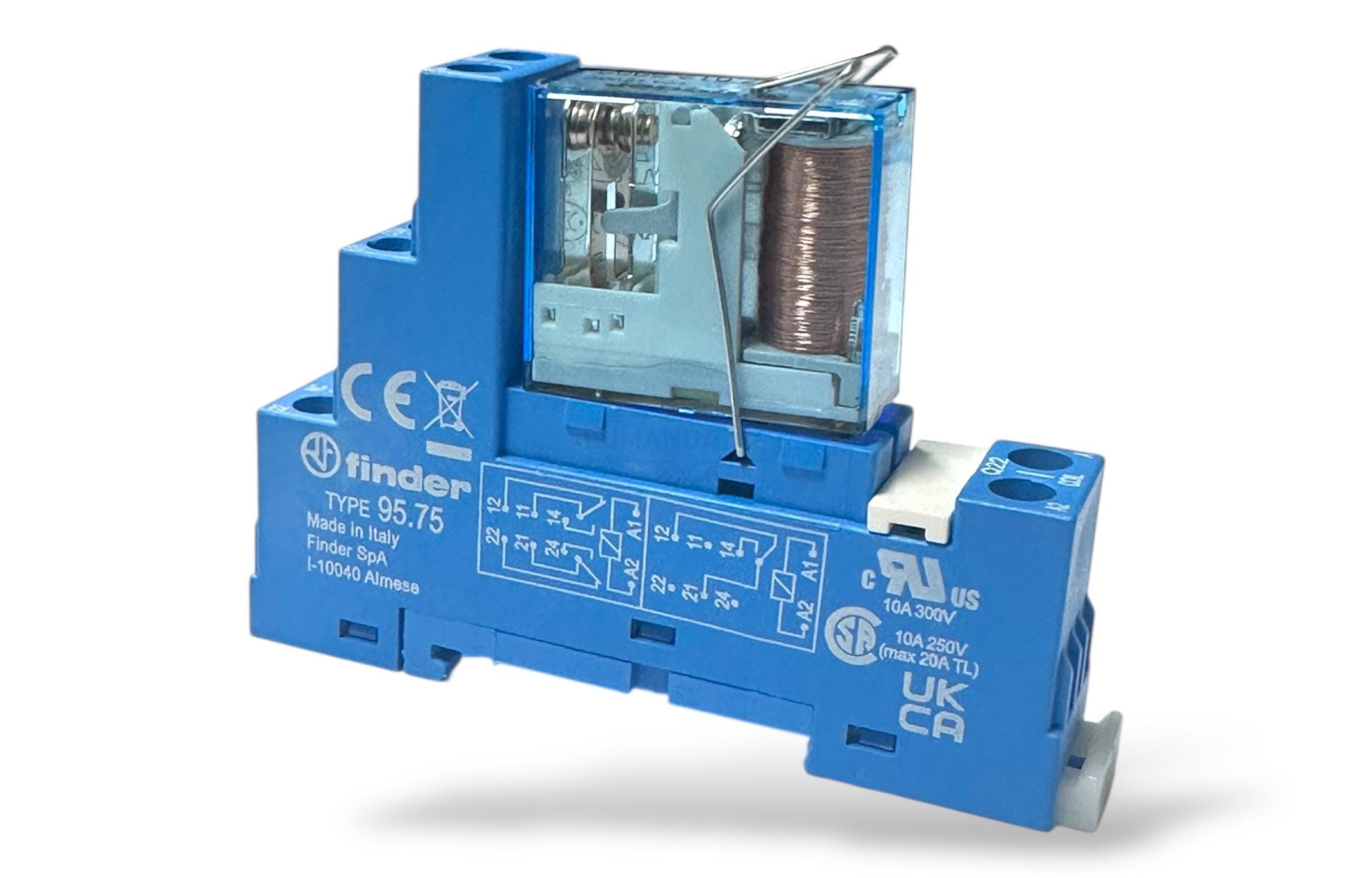 Finder 95.75.SMA Röle Soket – 8 Pin, DIN Ray & Panel Montaj, 10 A, 250 V - Görsel 4