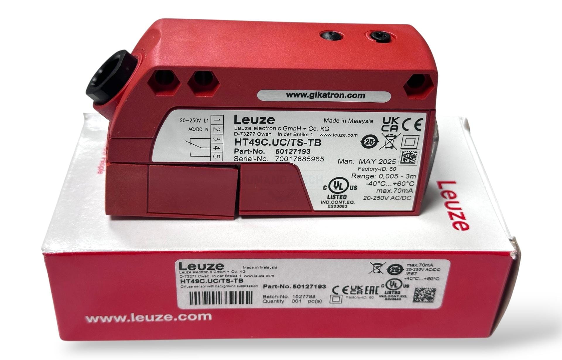 Leuze HC49C UC-TS-TB Fotosel Sensör – Ultrasonik Endüstriyel Sensör - Görsel 3