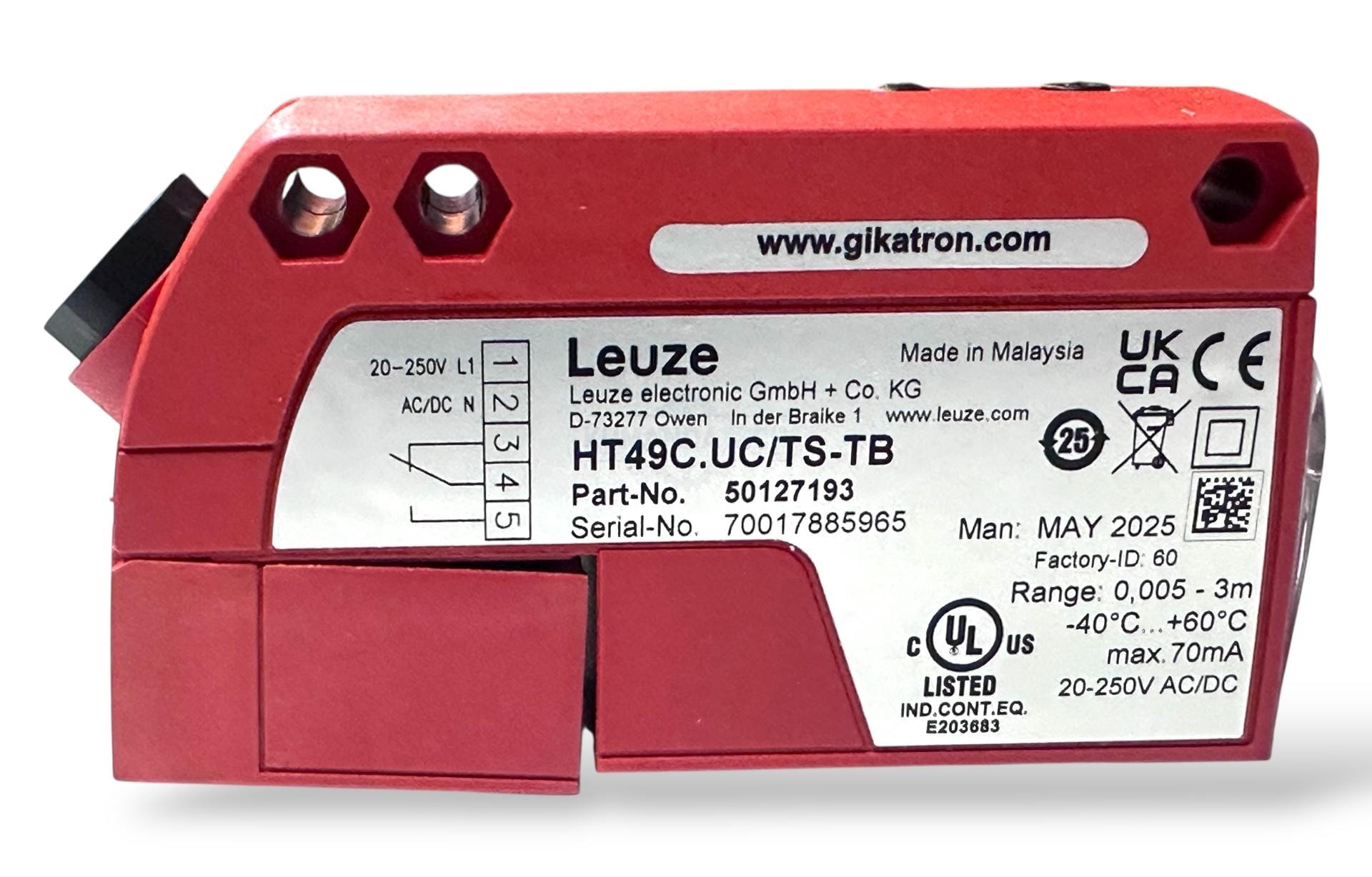 Leuze HC49C UC-TS-TB Fotosel Sensör – Ultrasonik Endüstriyel Sensör - Görsel 18