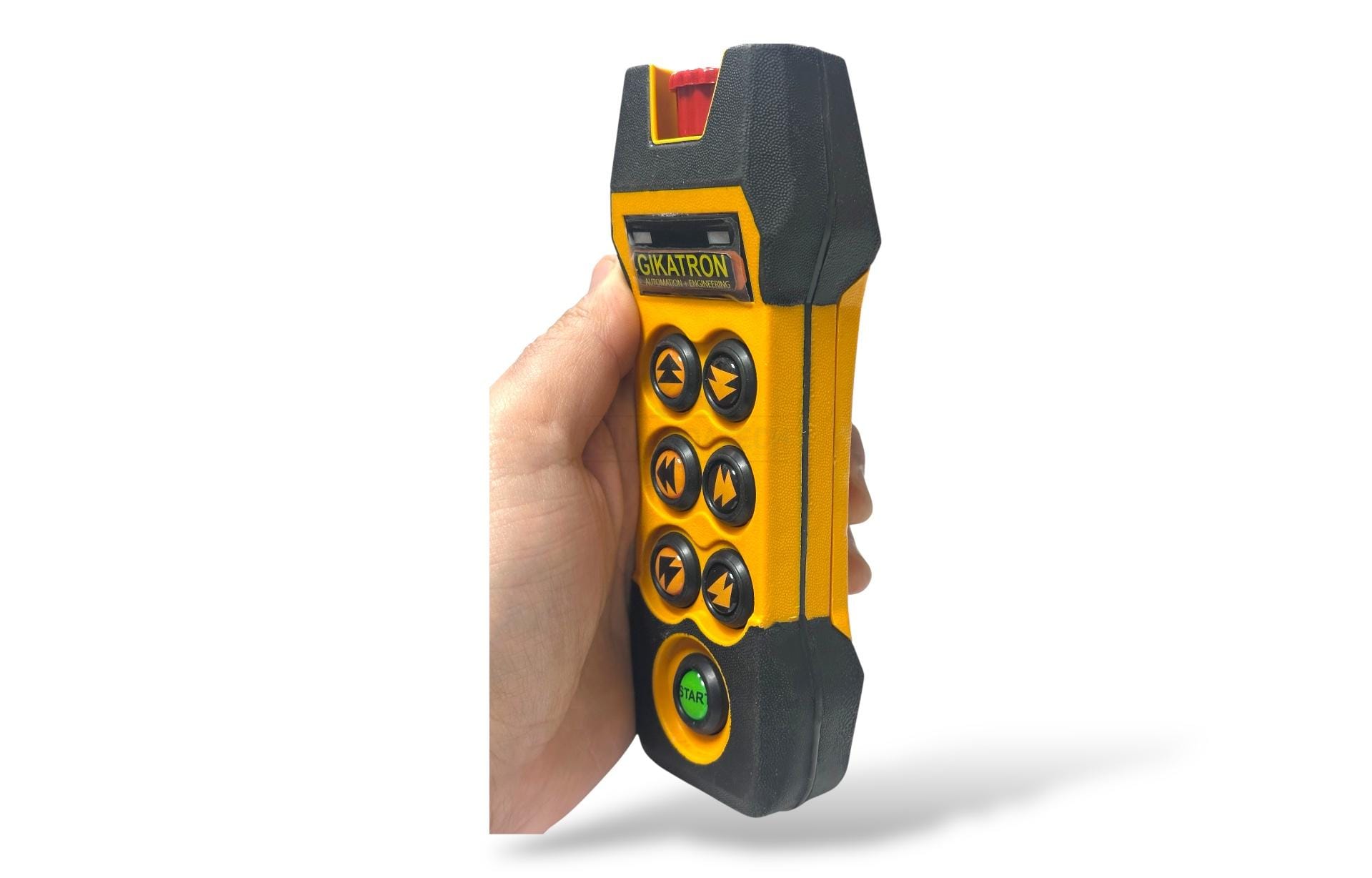 Gikatron Transmitter Tek Kademeli, Tek Hızlı Kumanda Vericisi – 6 Hareket Yön Buton, 1 Start Yeşil Buton, 1 AcilStop Kırmızı Buton Orijinal Yedek Parça Seti - Görsel 10