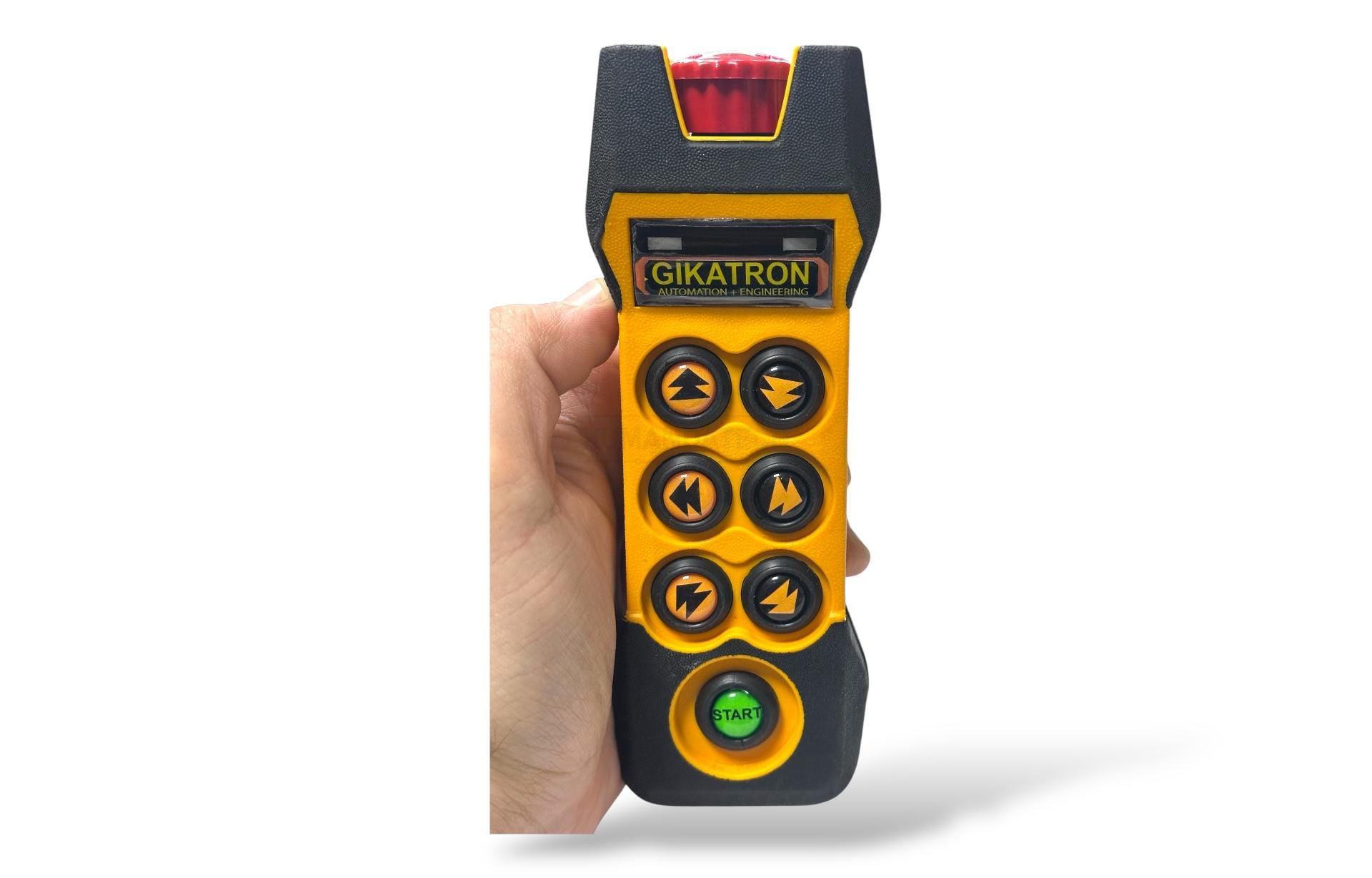 Gikatron Transmitter Tek Kademeli, Tek Hızlı Kumanda Vericisi – 6 Hareket Yön Buton, 1 Start Yeşil Buton, 1 AcilStop Kırmızı Buton Orijinal Yedek Parça Seti - Görsel 2