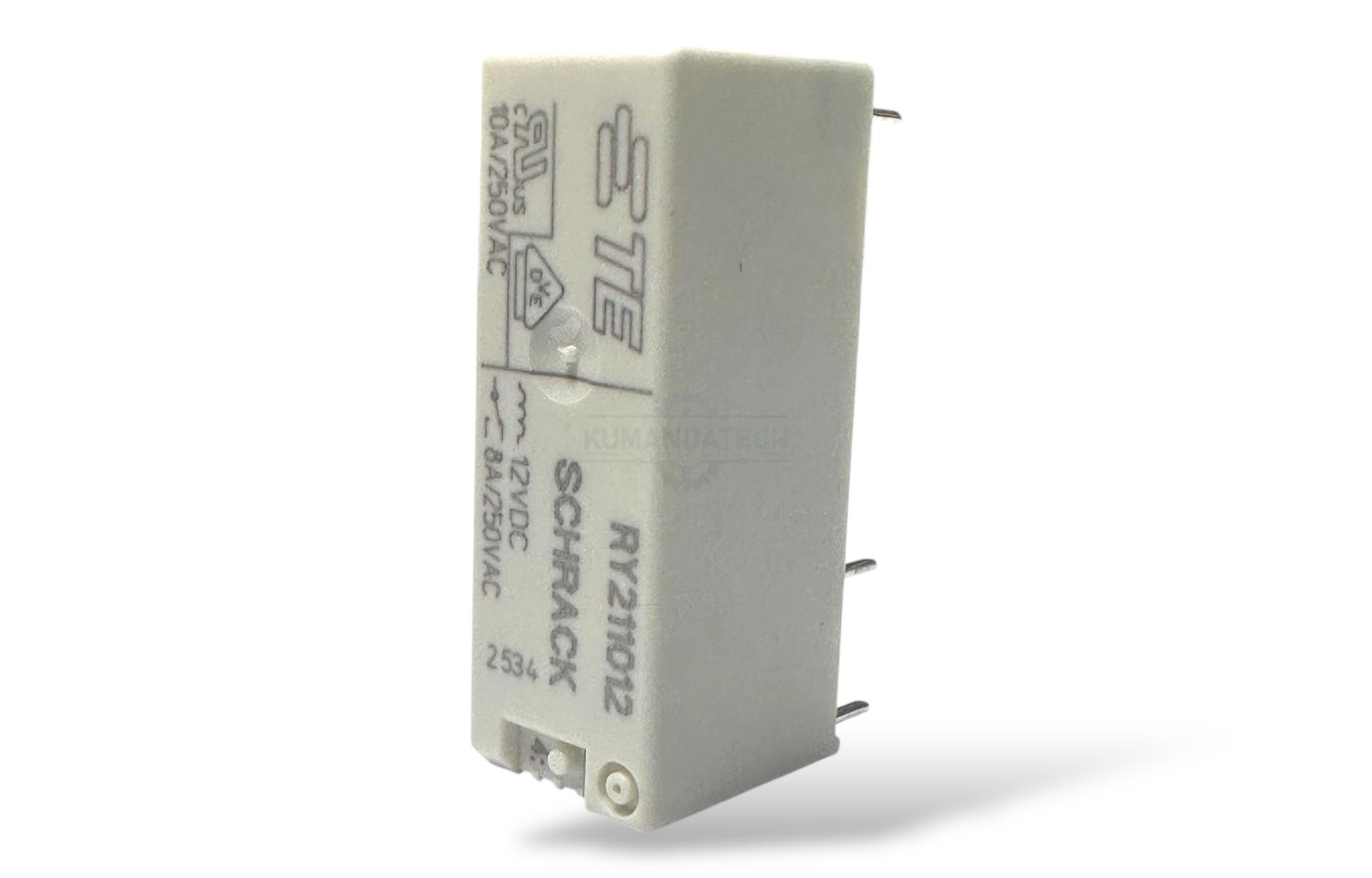 Schrack RY211012 Röle 12V DC – Endüstriyel Güç Rölesi