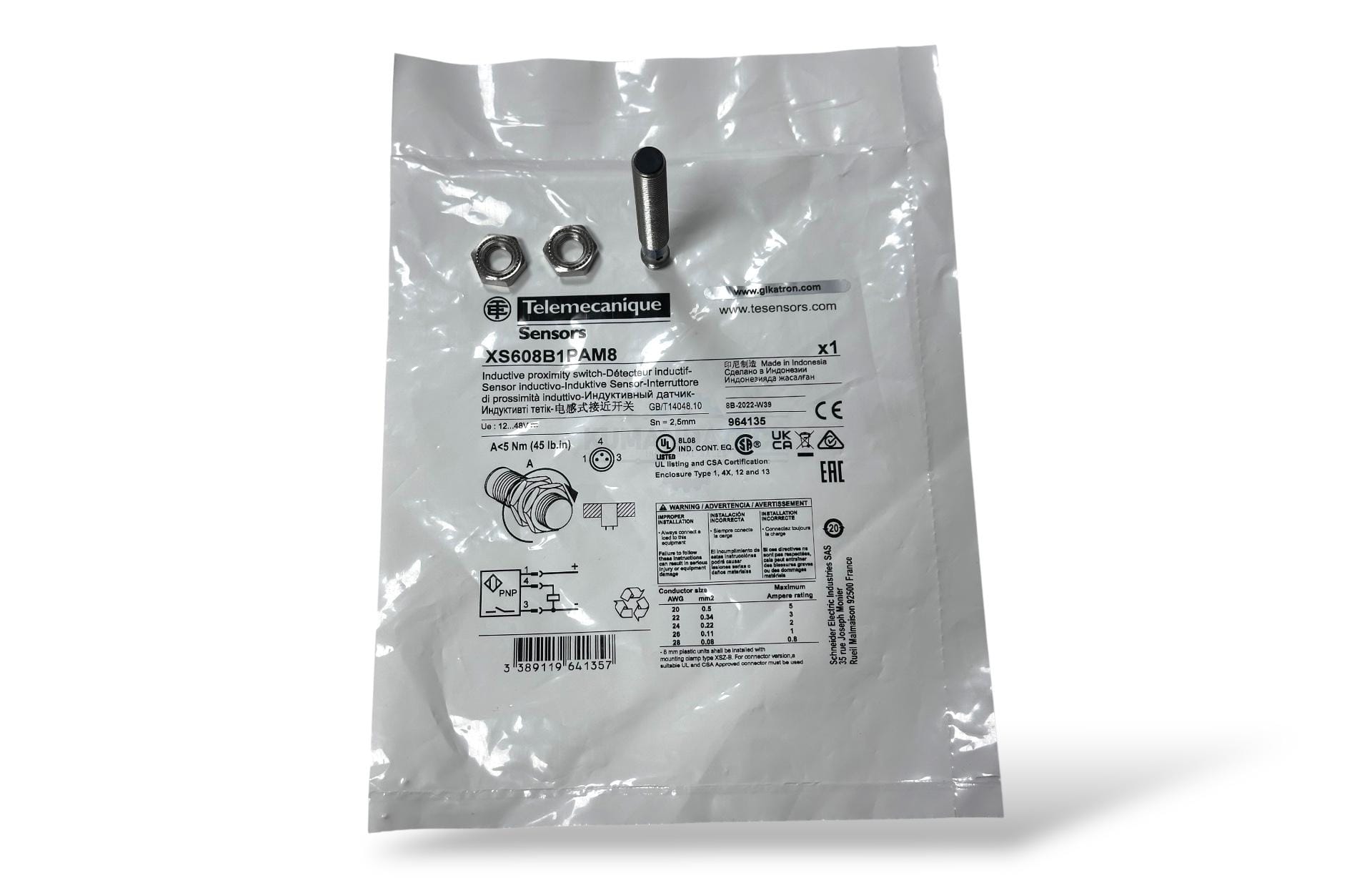 Telemecanique XS608B1PAM8 İndüktif Proximity Sensör | Metal Algılama, Endüstriyel Otomasyon Uyumlu - Görsel 13