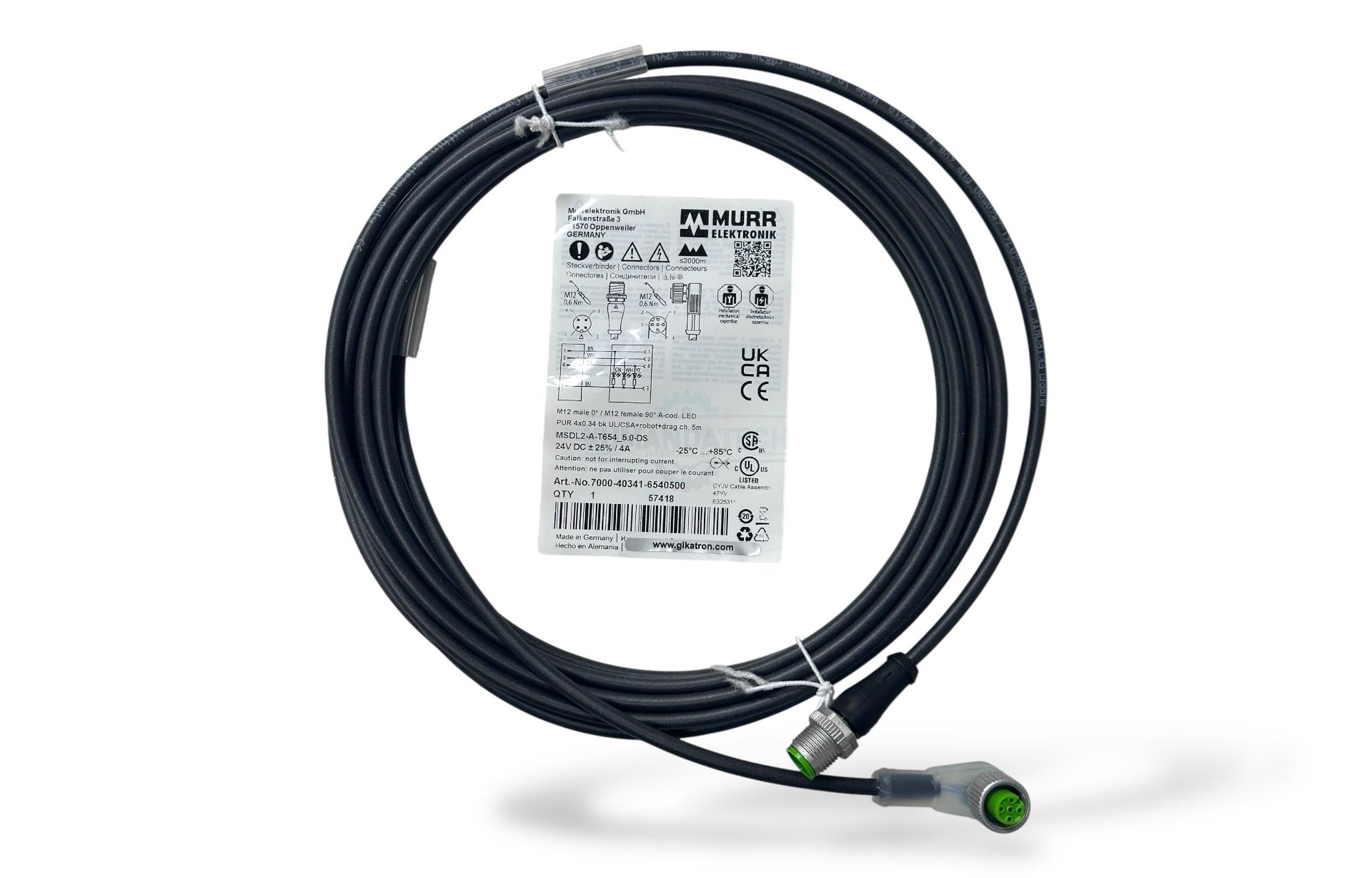 Murr Elektronik 7000-40341-6540500 5m Sensör Kablosu | LED Işıklı Sensör Dağıtıcı Kablosu - Görsel 8