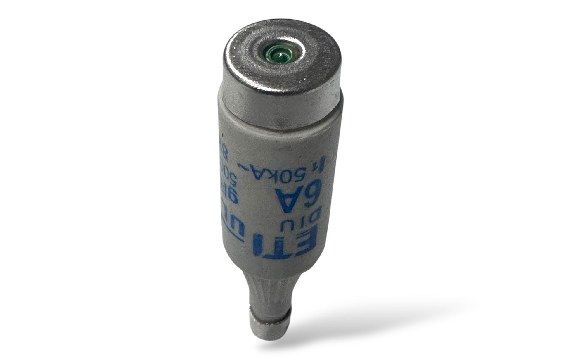 Jeanmuller Eti Diazed 6A 500V gR Hızlı Porselen Sigorta – Devre Koruma - Görsel 4