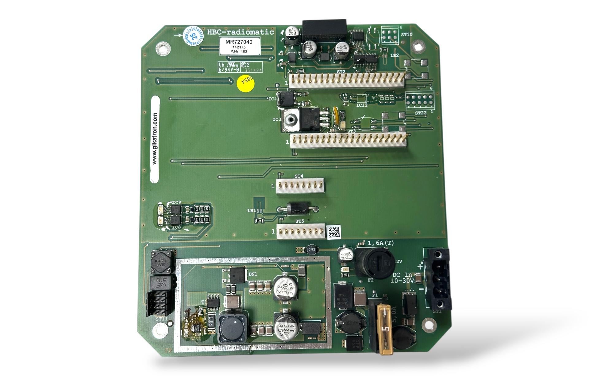 HBC Radiomatic MR727040 727 Seri Taban Kartı Beyaz Soketli | Vinç Kumanda Ana Kart - Görsel 2