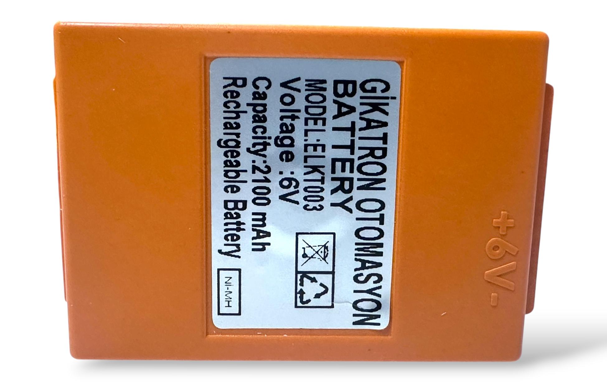 Gikatron BA225031 Batarya 6V 2100mAh HBC Radiomatic Uyumlu Junjin Kumanda Pili Yerli Üretim Turuncu - Görsel 9