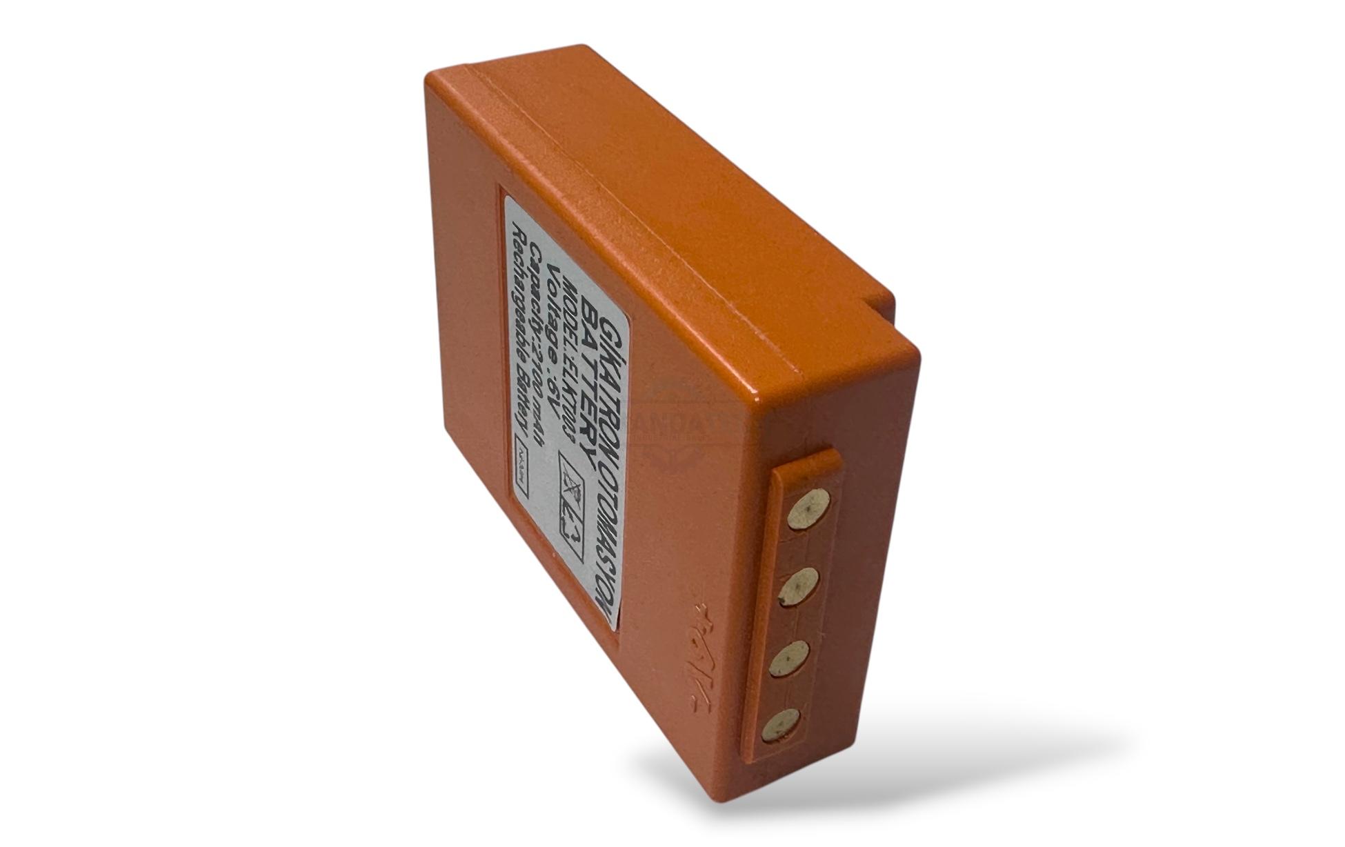 Gikatron BA225031 Batarya 6V 2100mAh HBC Radiomatic Uyumlu Junjin Kumanda Pili Yerli Üretim Turuncu - Görsel 8