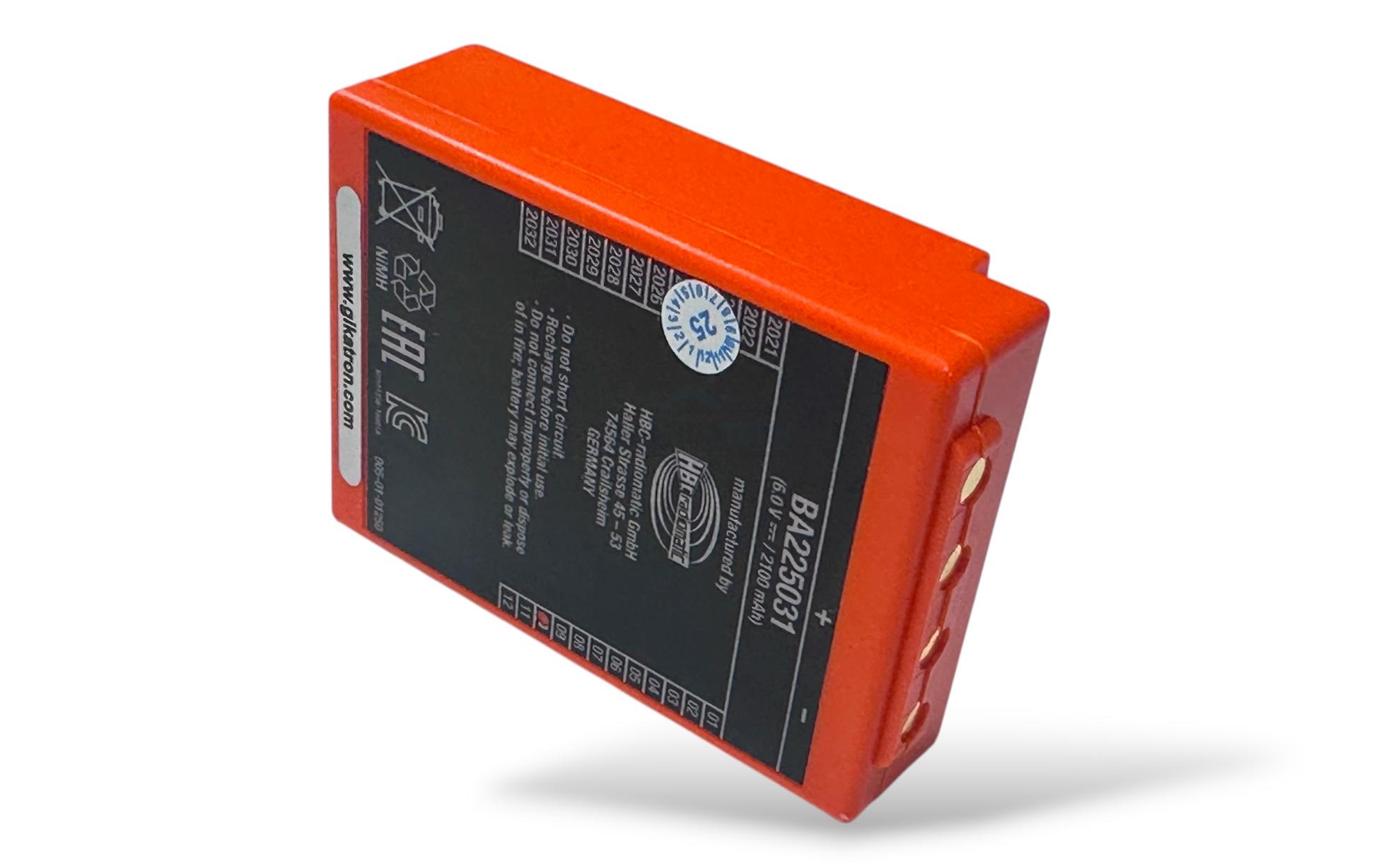 HBC Radiomatic Junjin BA225031 6V 2100mAh Turuncu Batarya - Image 6