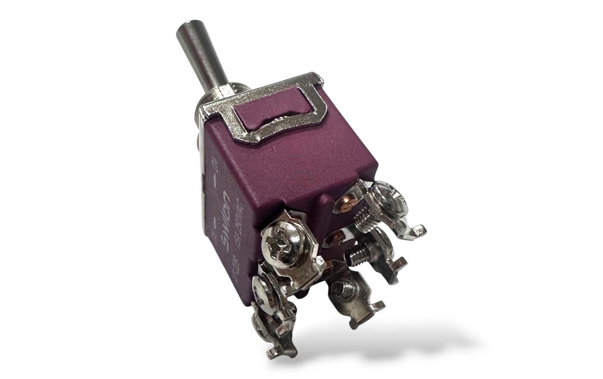 Gikatron Swion XT-22B Toggle Anahtar Switch 6 Bacaklı 2NO+2NO On-On Kalıcı - Görsel 13