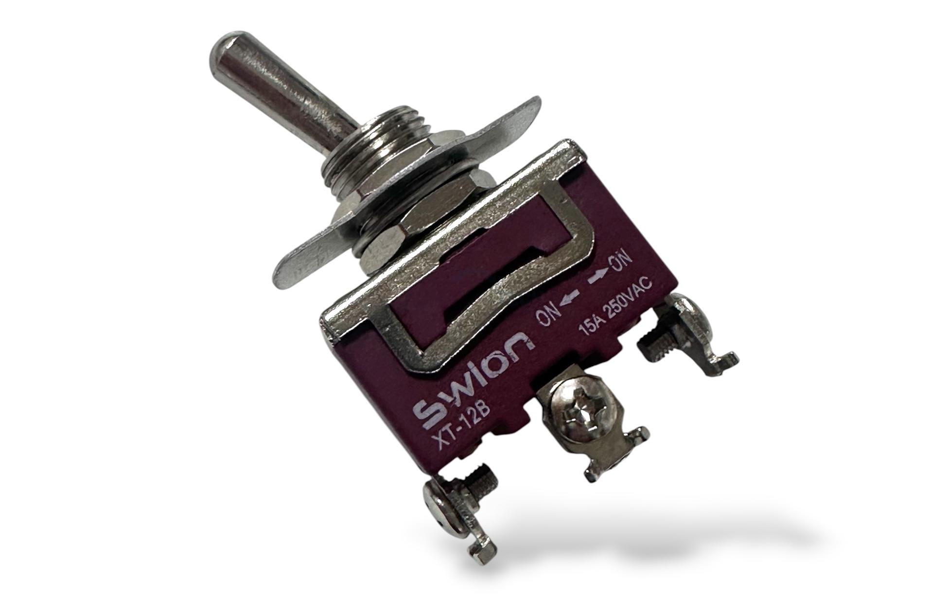 Gikatron Swion XT-12B Toggle Anahtar Switch 3 Bacaklı 1NO+1NO On-On Kalıcı - Image 5