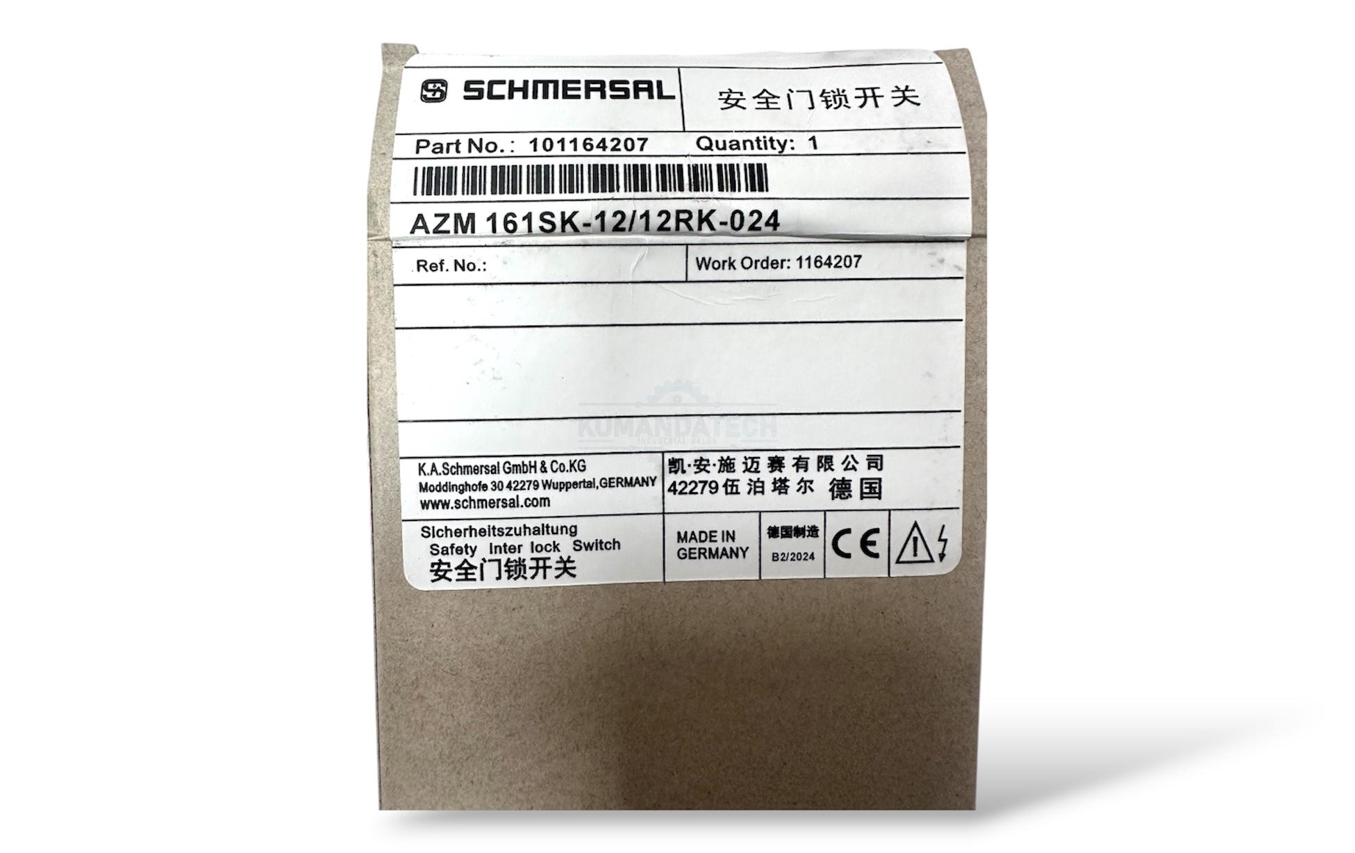 SCHMERSAL AZM 161SK-12/12RK-024 Safety Switch 24VAC/DC 1NO+1NC (Actuatör Hariç) - Image 3