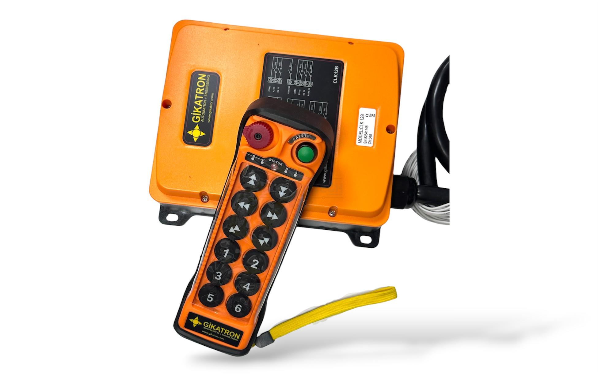 Gikatron CLK12B 12 Buton Çift Hızlı Uzaktan Kumanda Seti + Start + Acil Stop - Image 2