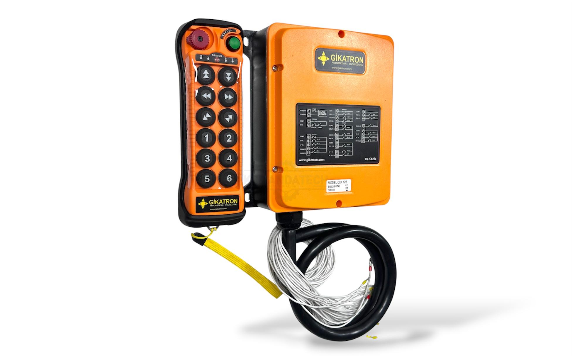 Gikatron CLK12B 12 Buton Çift Hızlı Uzaktan Kumanda Seti + Start + Acil Stop - Image 12