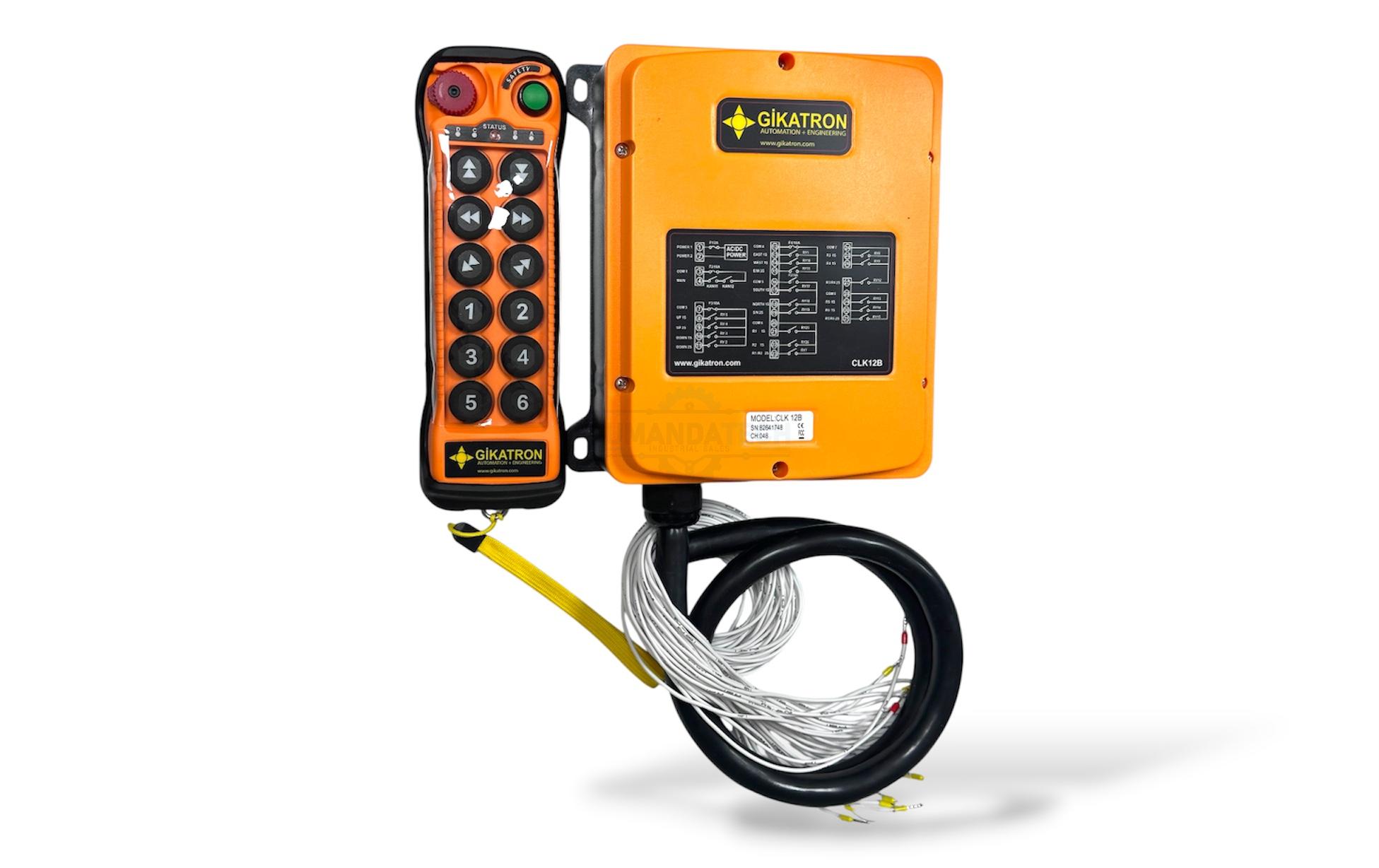 Gikatron CLK12B 12 Buton Çift Hızlı Uzaktan Kumanda Seti + Start + Acil Stop - Image 11