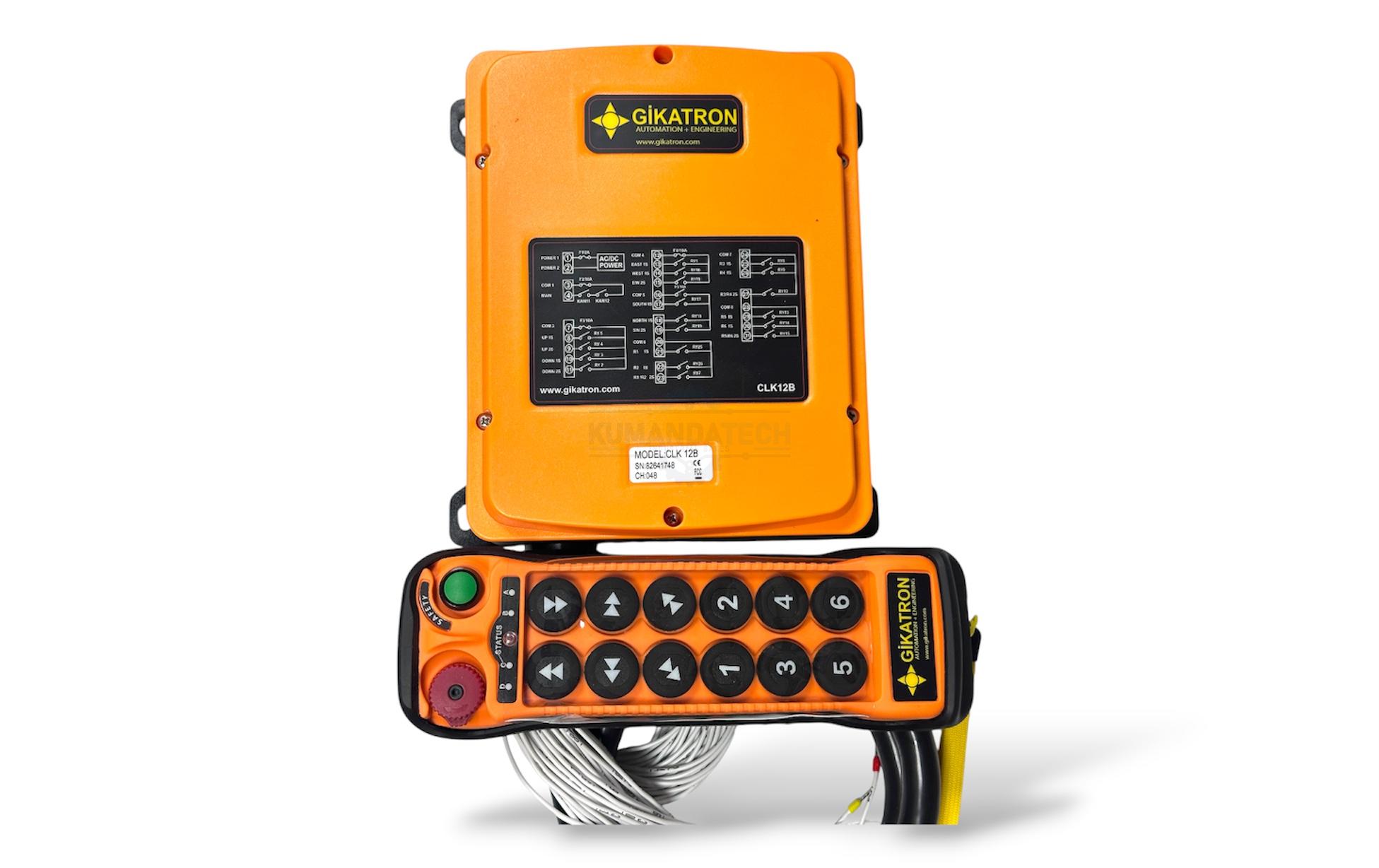 Gikatron CLK12B 12 Buton Çift Hızlı Uzaktan Kumanda Seti + Start + Acil Stop - Image 9