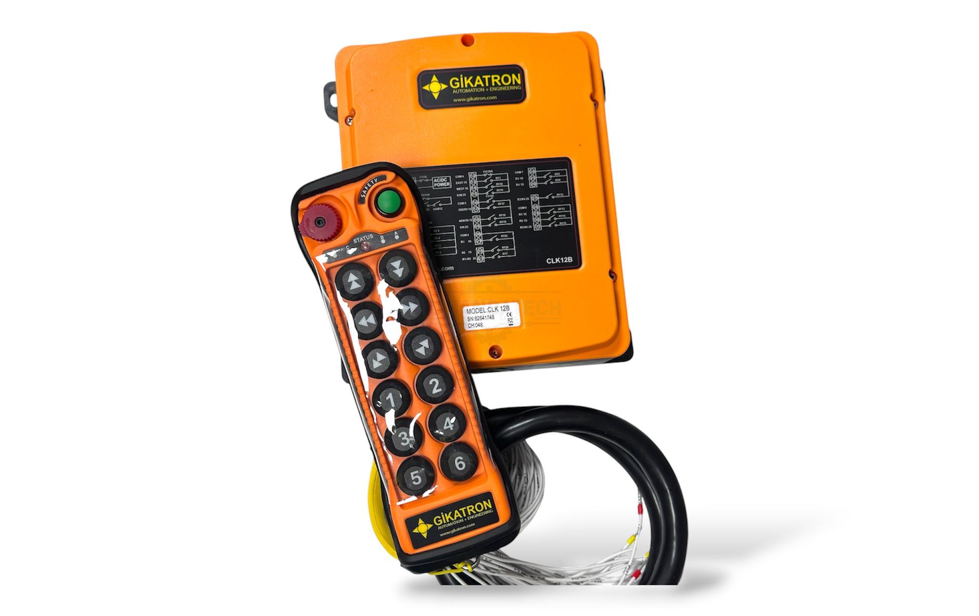 Gikatron CLK12B 12 Buton Çift Hızlı Uzaktan Kumanda Seti + Start + Acil Stop - Image 8