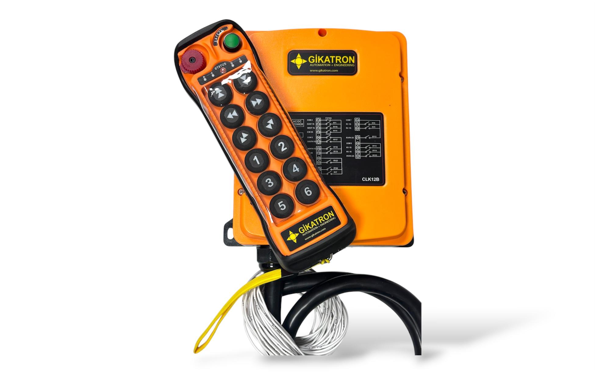 Gikatron CLK12B 12 Buton Çift Hızlı Uzaktan Kumanda Seti + Start + Acil Stop - Image 6