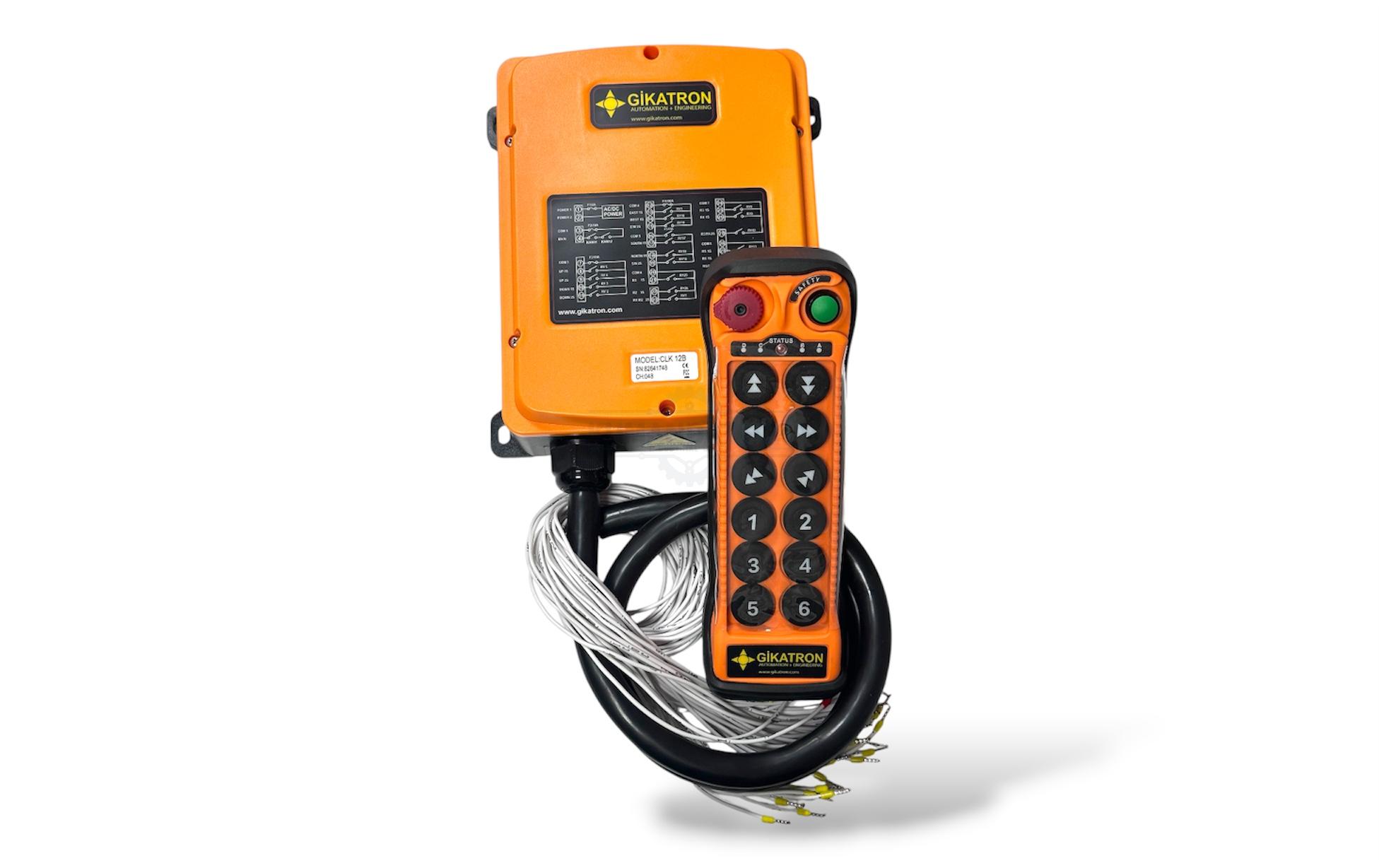 Gikatron CLK12B 12 Buton Çift Hızlı Uzaktan Kumanda Seti + Start + Acil Stop - Image 3