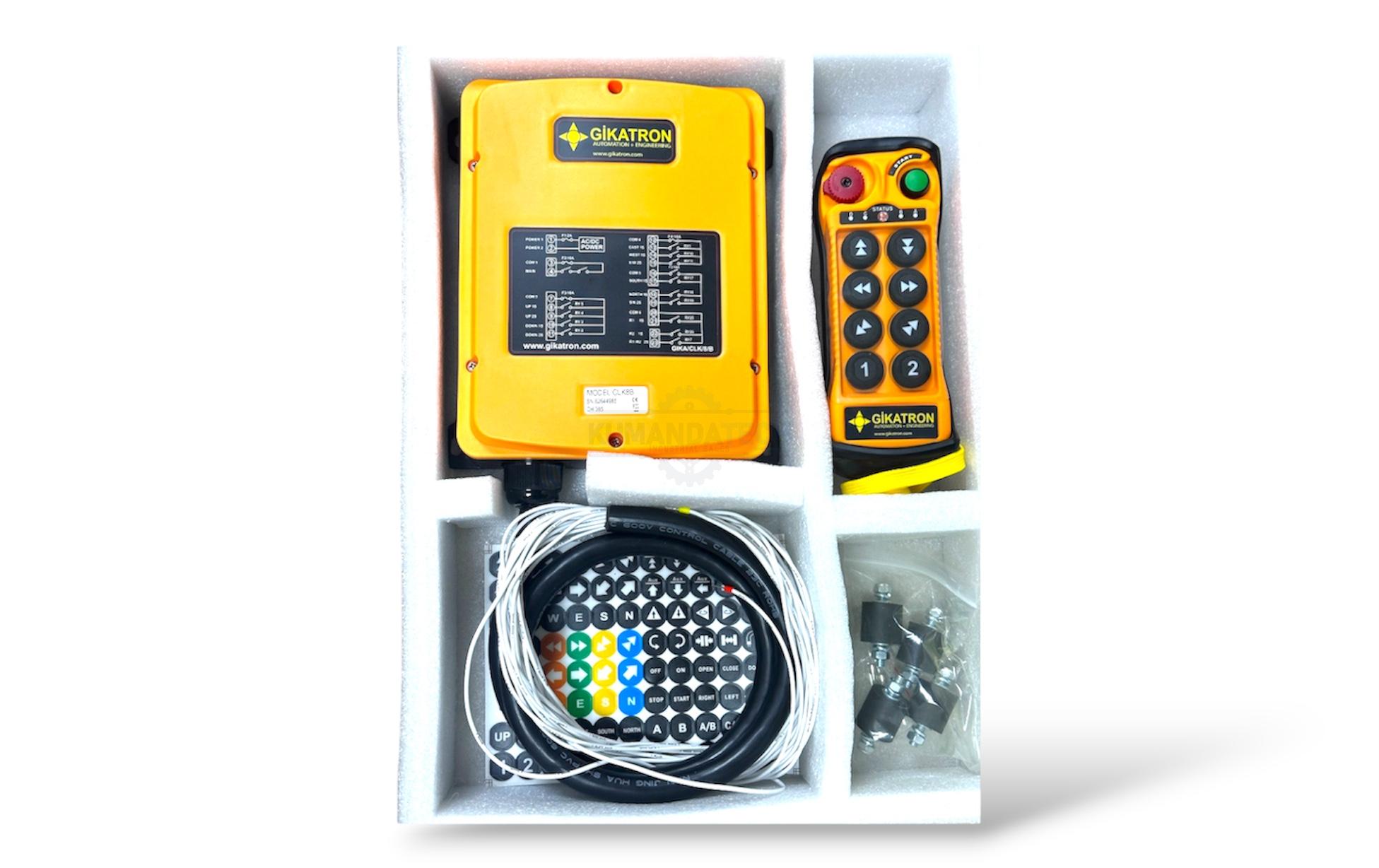 Gikatron CLK8B 8 Buton Çift Hızlı Uzaktan Kumanda Seti + Start + Acil Stop - Image 17