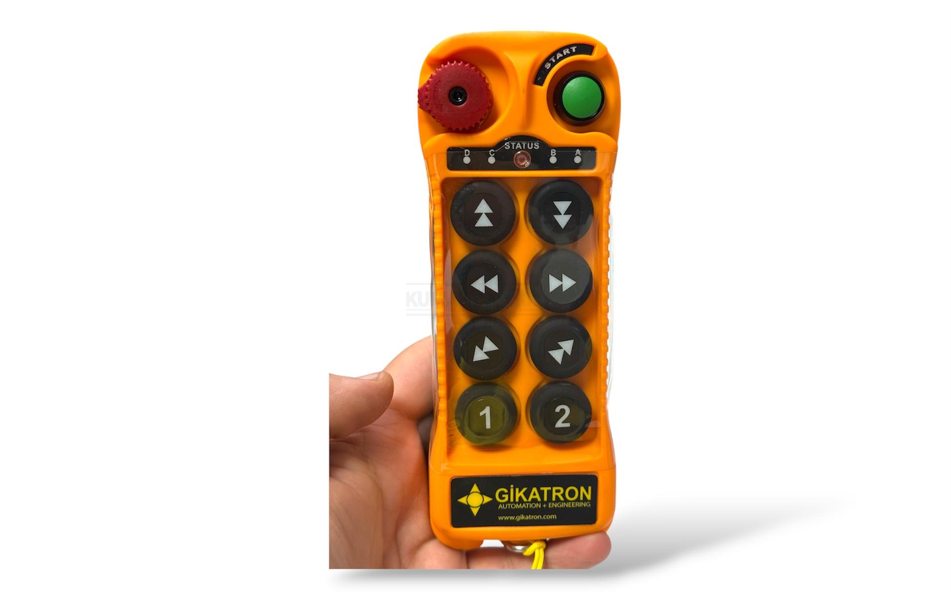 Gikatron CLK8B 8 Buton Çift Hızlı Uzaktan Kumanda Seti + Start + Acil Stop - Image 14