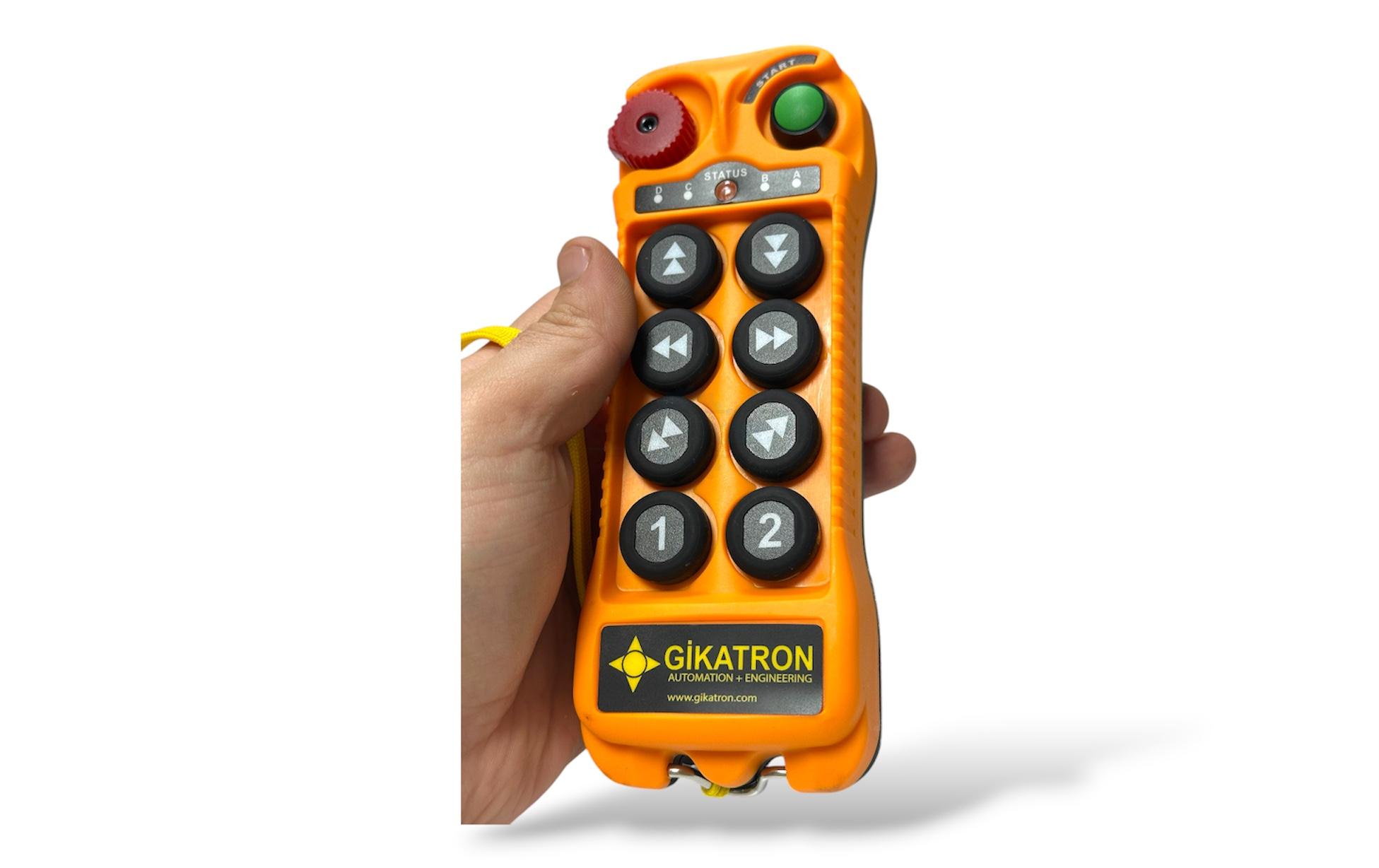 Gikatron CLK8B 8 Buton Çift Hızlı Uzaktan Kumanda Seti + Start + Acil Stop - Image 12