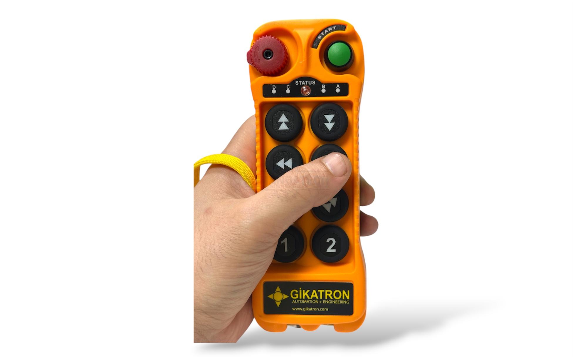 Gikatron CLK8B 8 Buton Çift Hızlı Uzaktan Kumanda Seti + Start + Acil Stop - Image 11