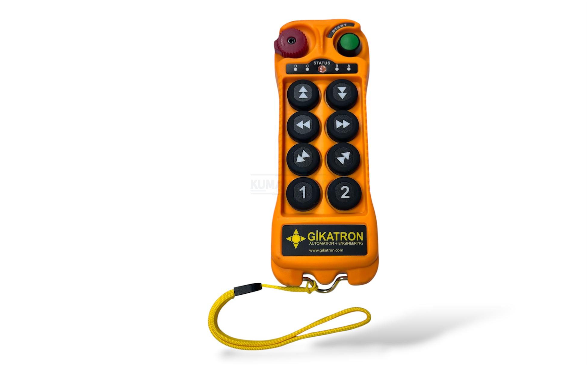 Gikatron CLK8B 8 Buton Çift Hızlı Uzaktan Kumanda Seti + Start + Acil Stop - Image 10