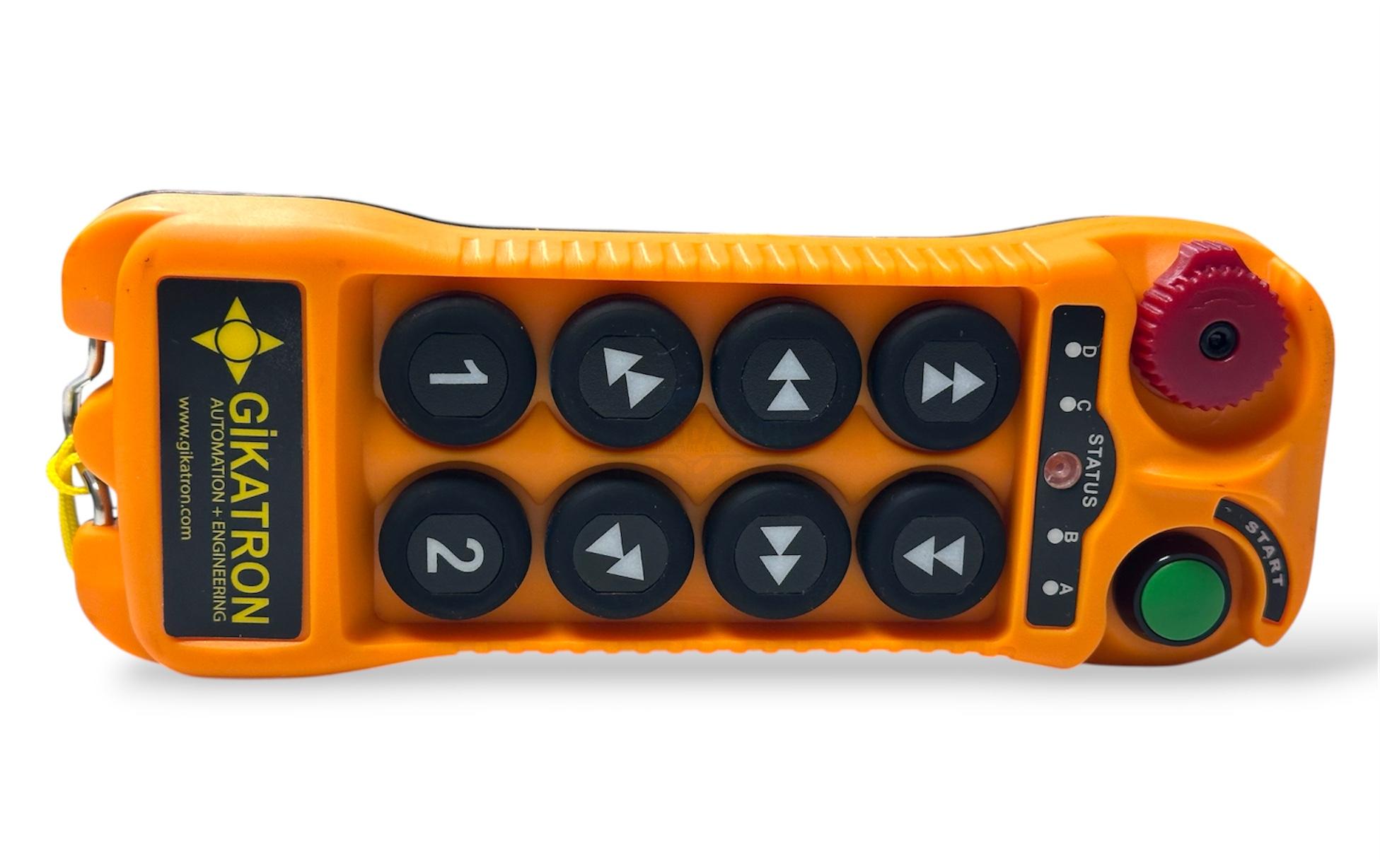 Gikatron CLK8B 8 Buton Çift Hızlı Uzaktan Kumanda Seti + Start + Acil Stop - Image 6