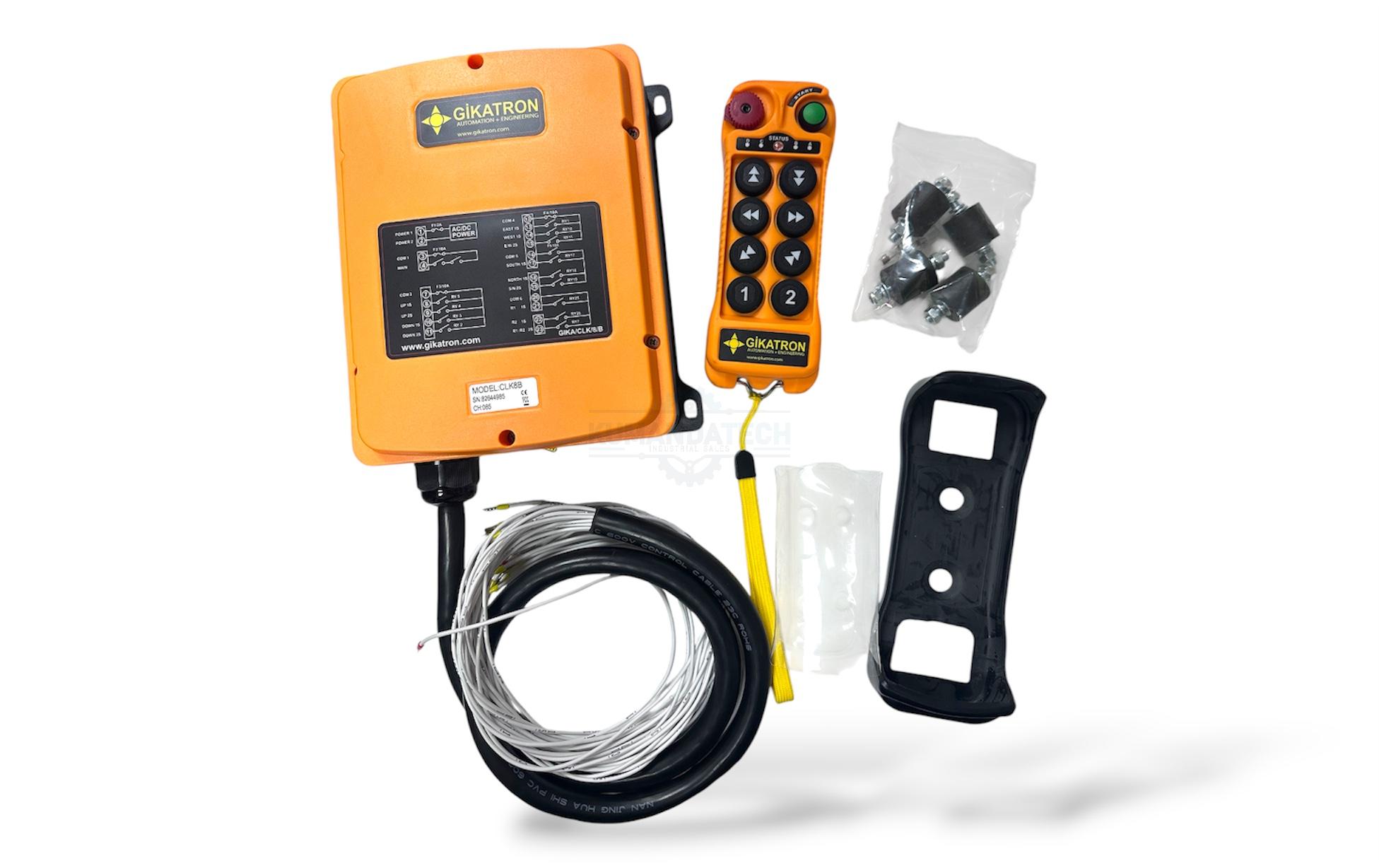 Gikatron CLK8B 8 Buton Çift Hızlı Uzaktan Kumanda Seti + Start + Acil Stop - Image 4