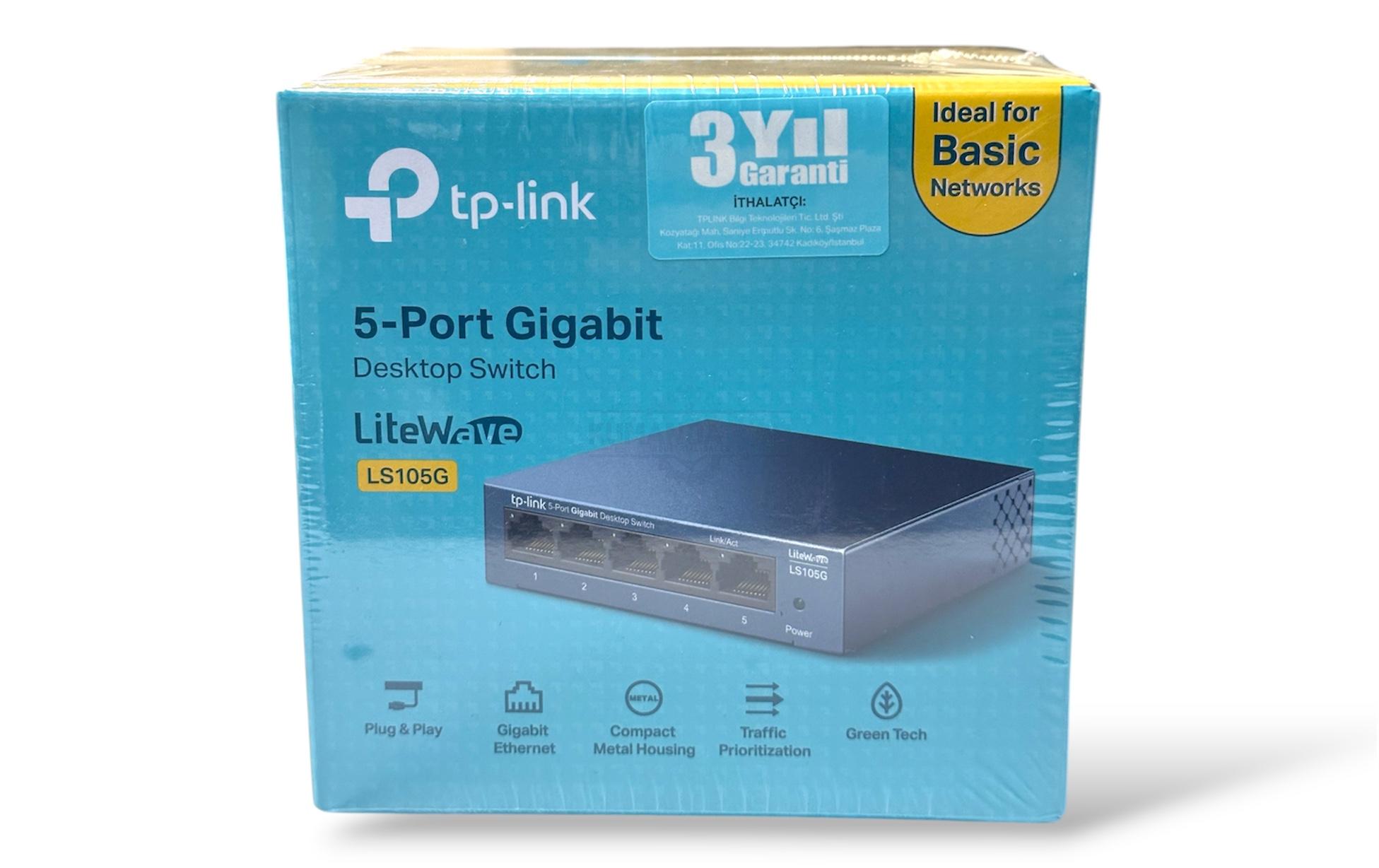 TP-Link LS105G 5 Port Gigabit Desktop Switch Ethernet Ağ Dağıtıcı - Image 9