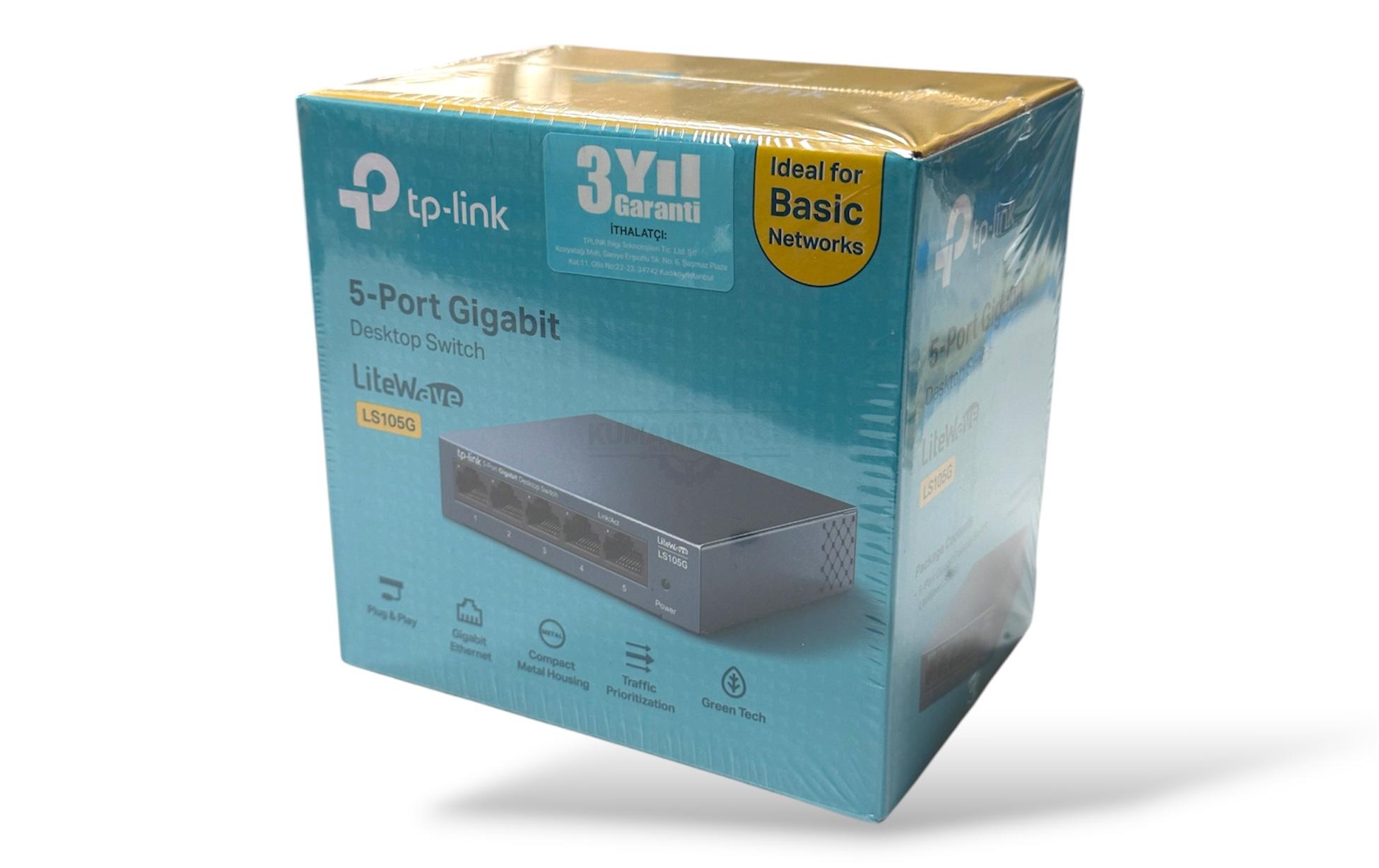 TP-Link LS105G 5 Port Gigabit Desktop Switch Ethernet Ağ Dağıtıcı - Image 2