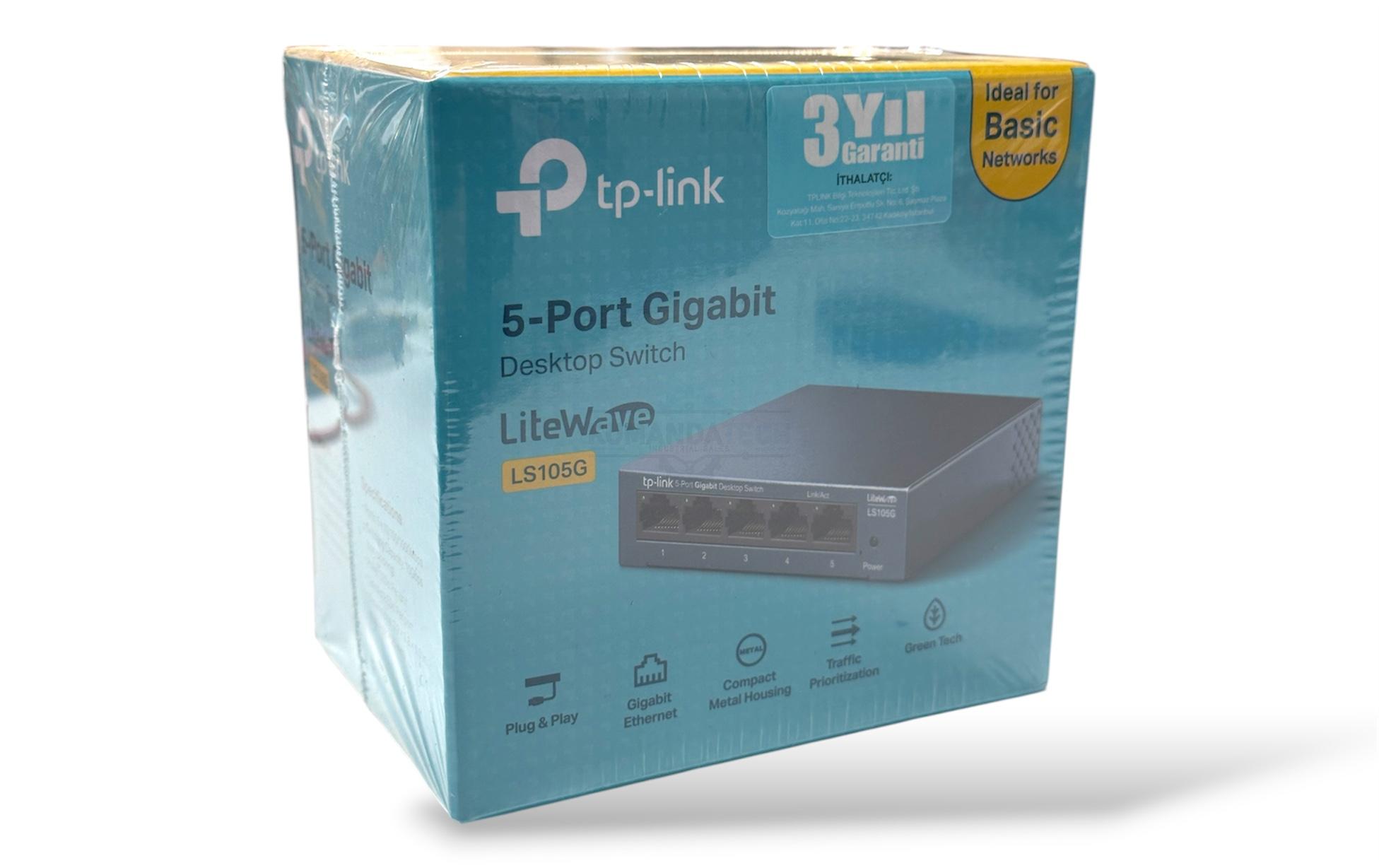 TP-Link LS105G 5 Port Gigabit Desktop Switch Ethernet Ağ Dağıtıcı