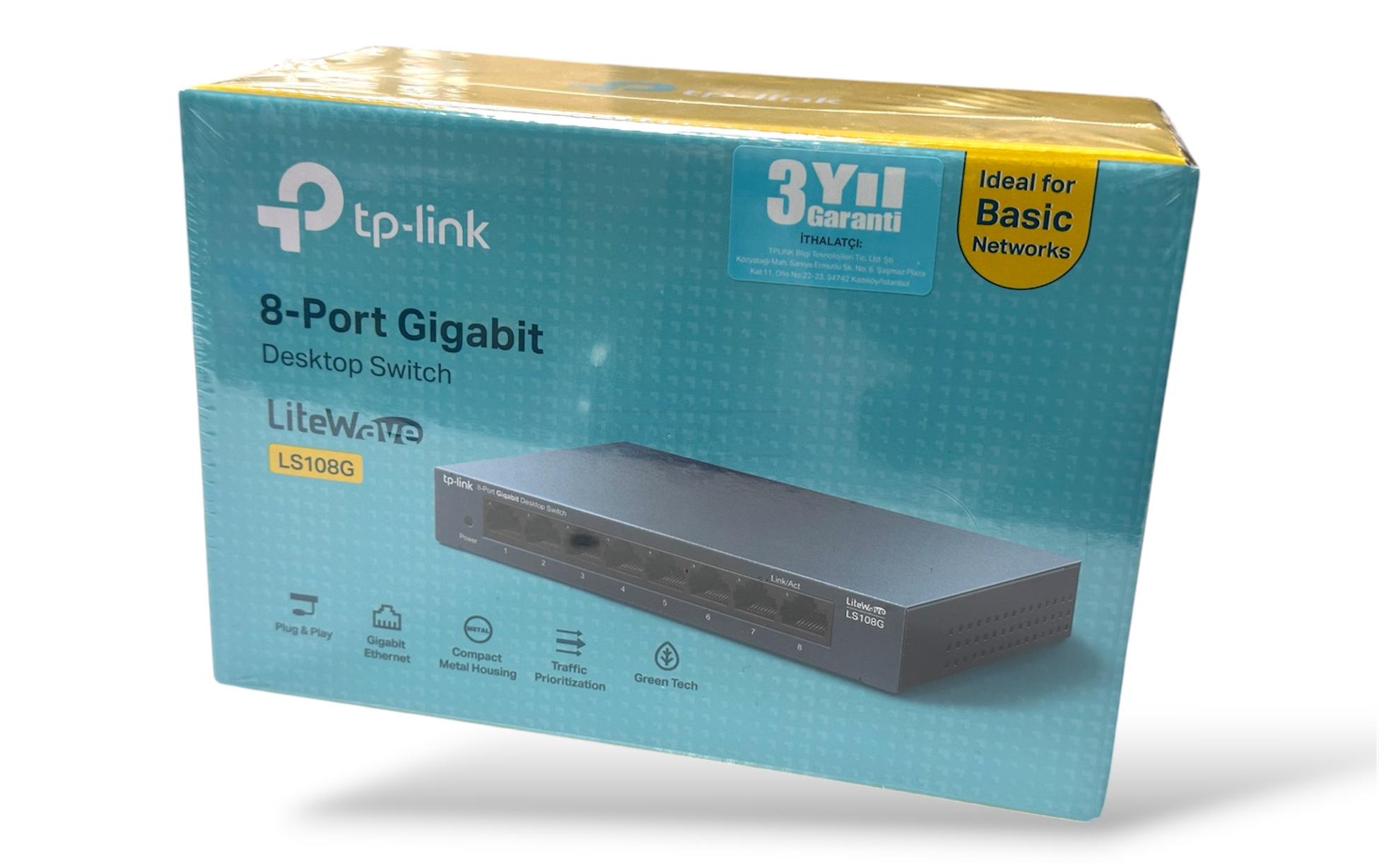 TP-Link LS108G 8 Port Gigabit Desktop Switch Ethernet Ağ Dağıtıcı - Image 2